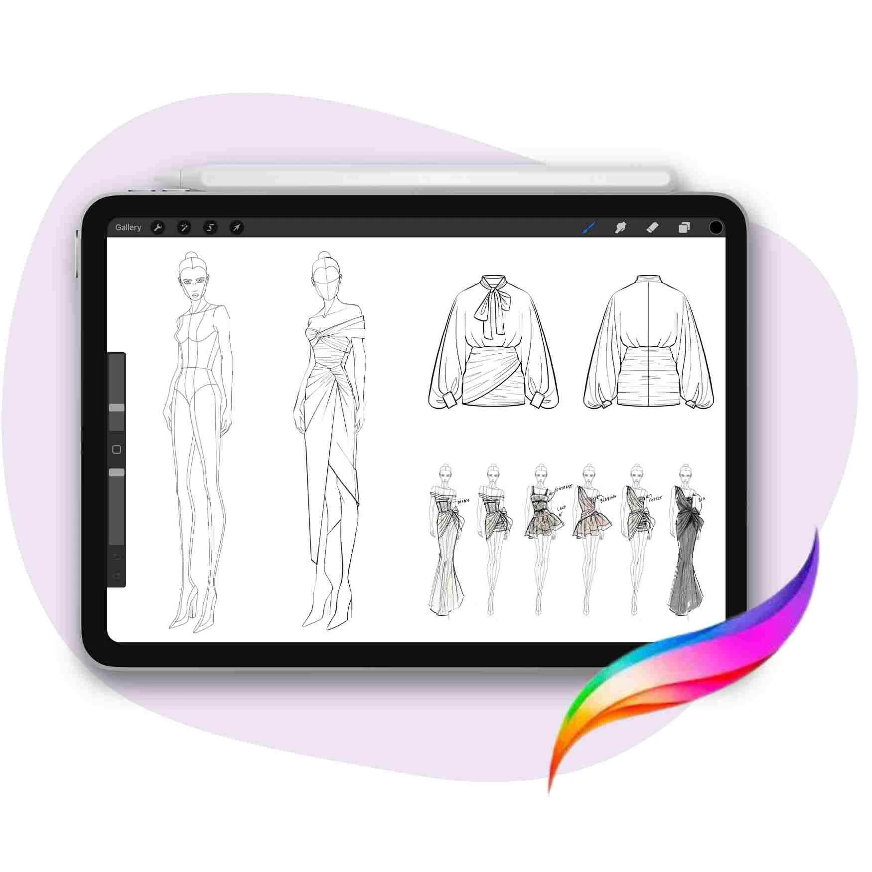 Procreate for Fashion Design Course — amiko simonetti