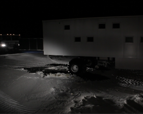 One of the lodge cars is pulled free with raw buggy powe
