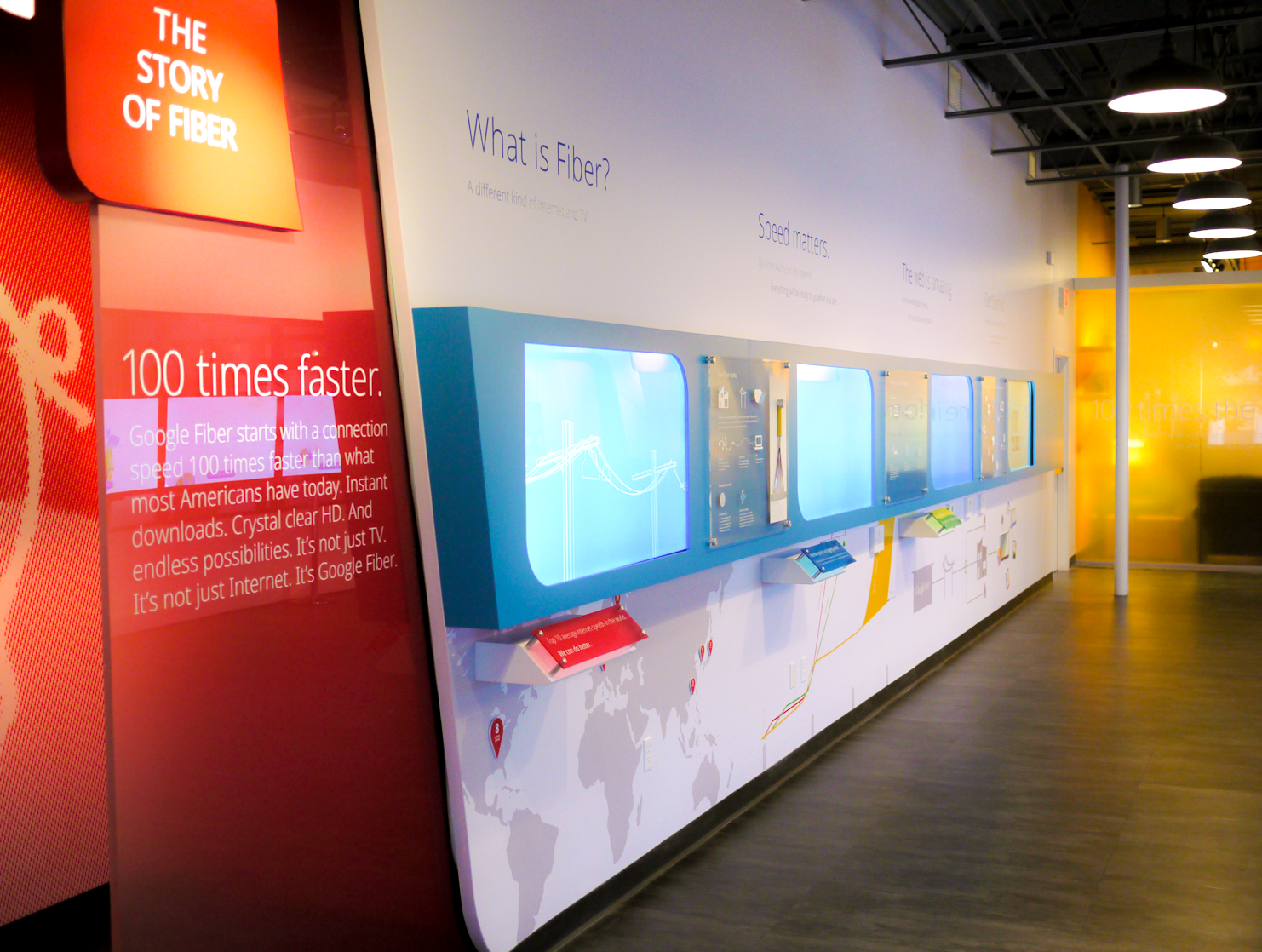 GOOGLE FIBERSPACE  |  Installation photographs