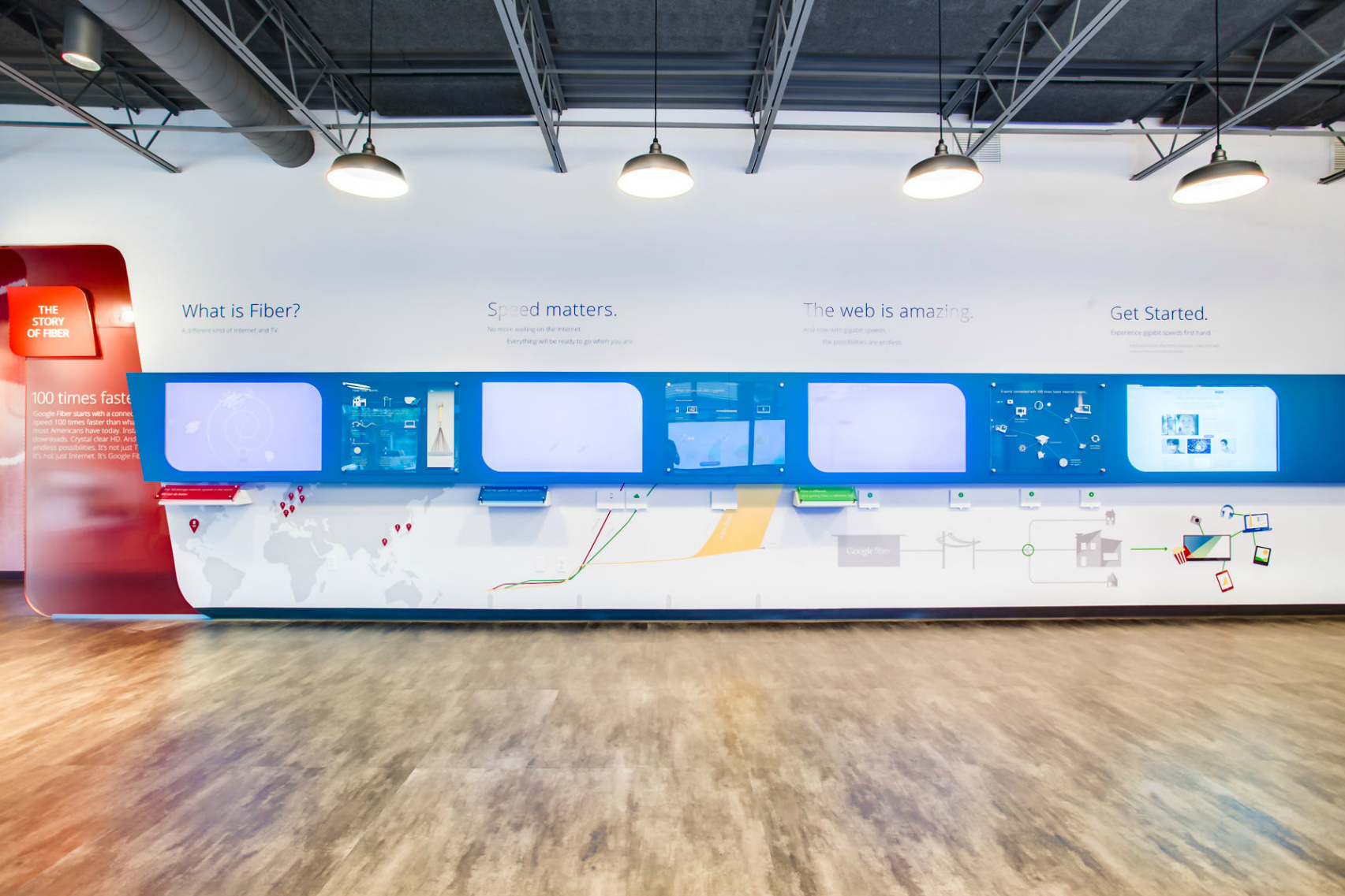 GOOGLE FIBERSPACE  |  installation photographs
