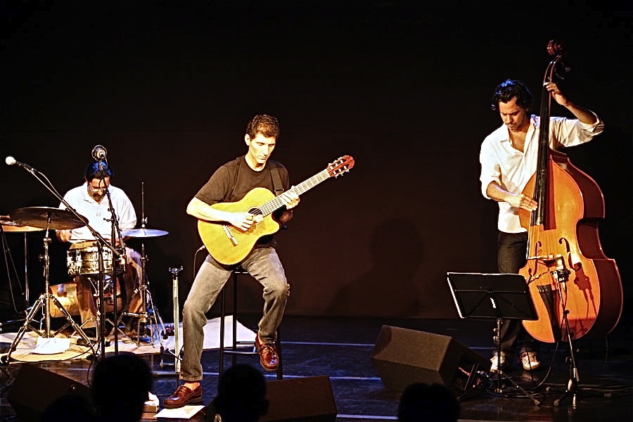 At Sesc Pinheiros in Sāo Paulo with Joāo Parahyba and Zé Alexandre