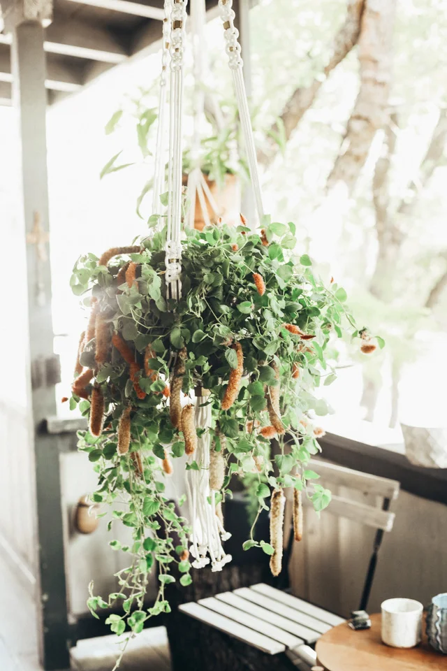 Brass + Cotton Macrame