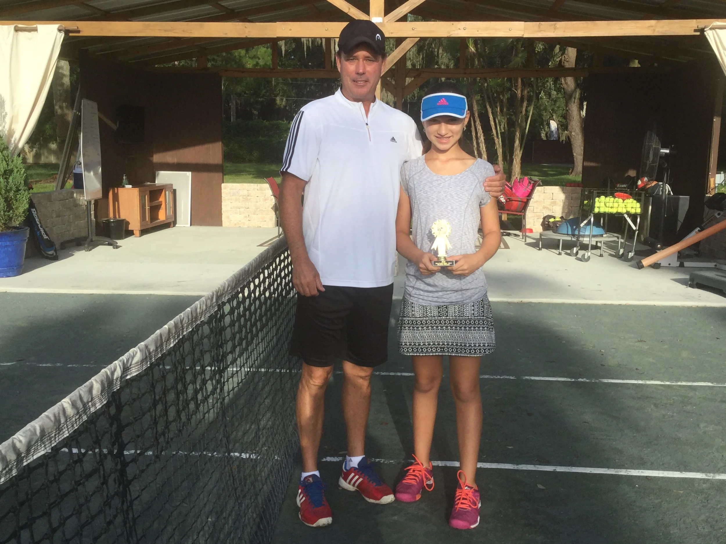 Great effort on holding serve and increasing your "serve + 1" stat