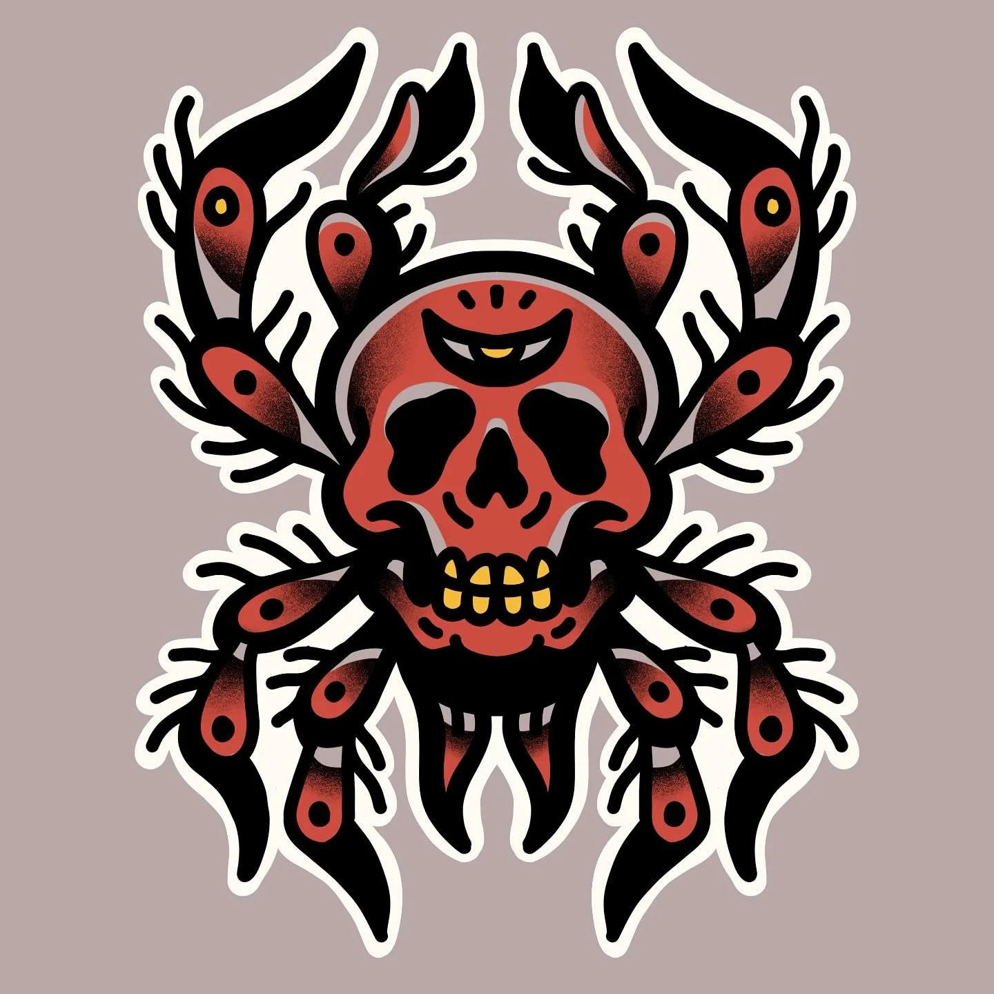 Skull Spider
.
.
.
.
#tattoo #tattooflash #digitalart #illustration #linework #josergil