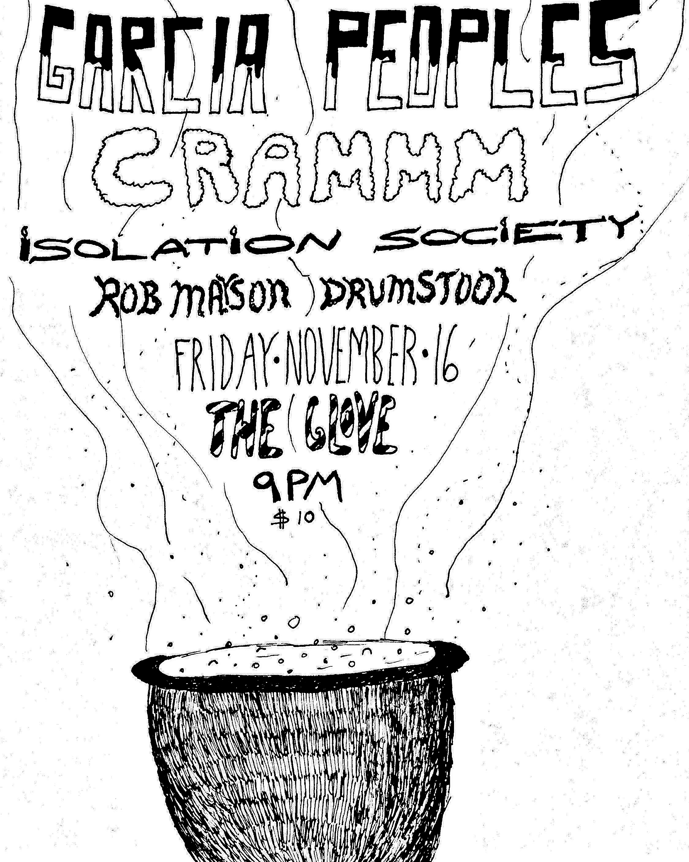 Crammm flyer for the Glove