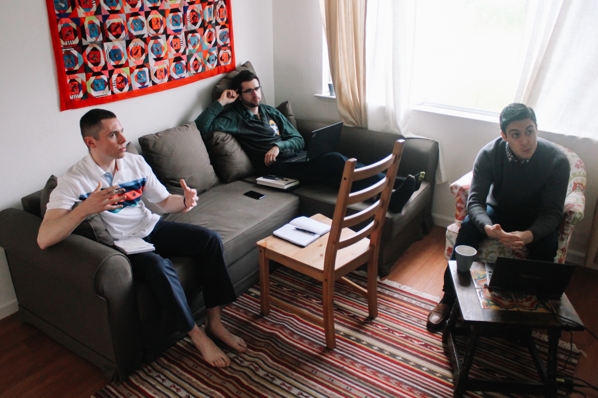 From left to right: Joe, Regan, Bryan