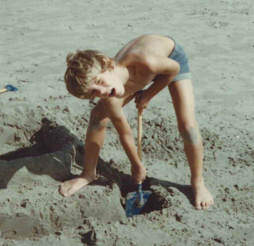 Chris shows an early inclination for erosion control 