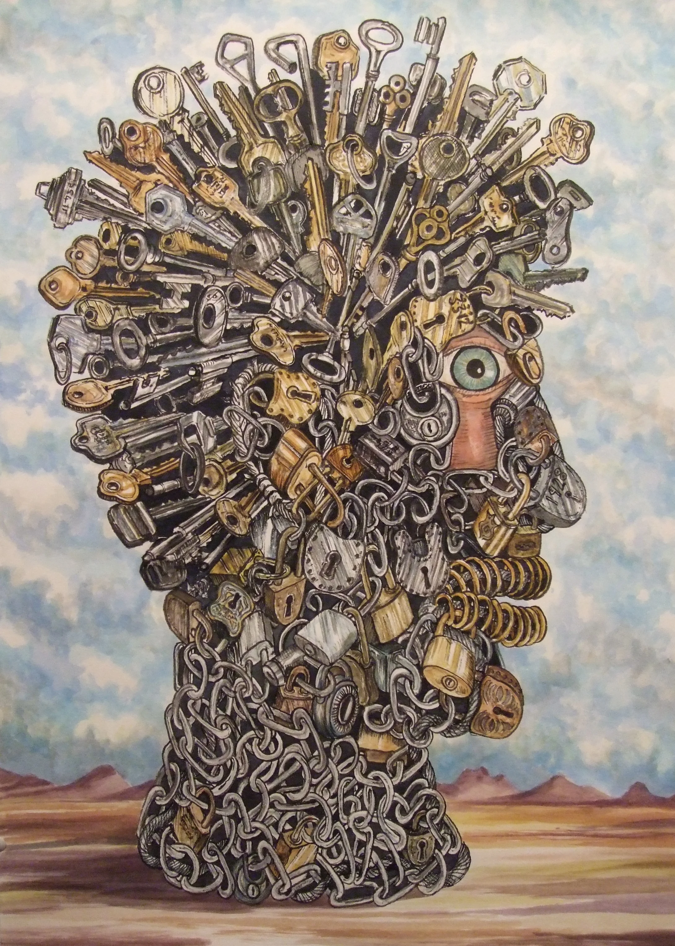 Institution; Asylum - Ink on paper, 42x59cm. 2012