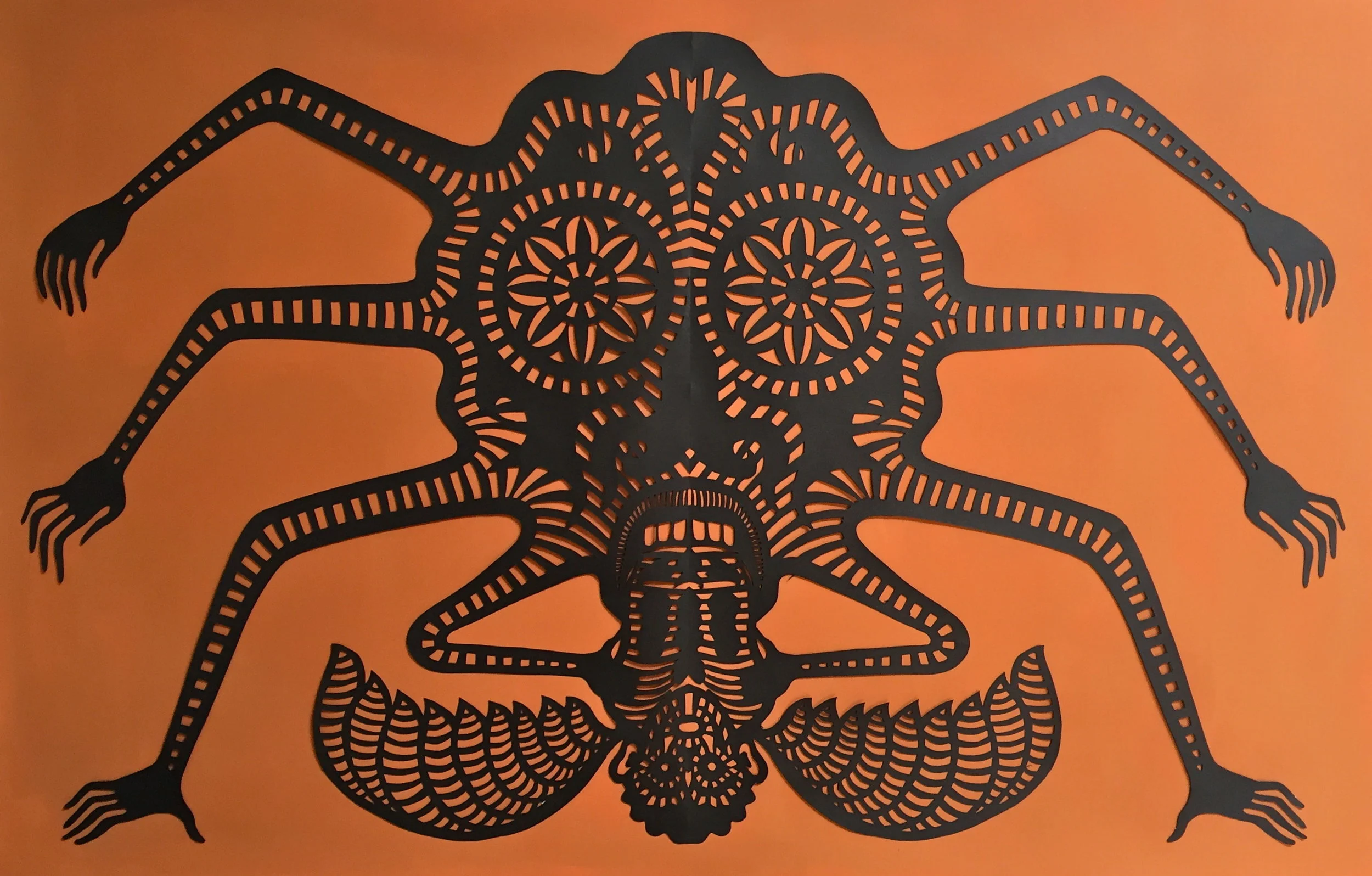 The Sin Eater - Cut Paper and Gouache. 112x67cm 2016