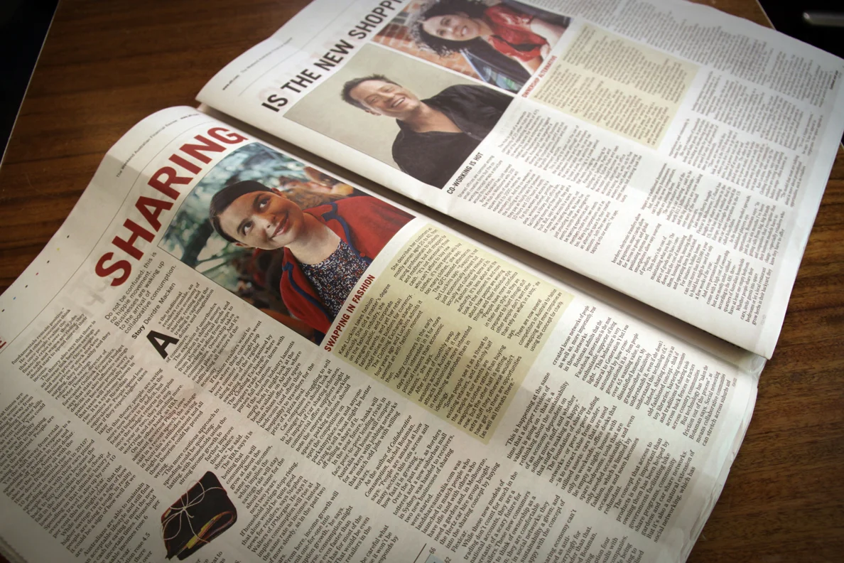 The Clothing Exchange featured in the Financial Review 2011