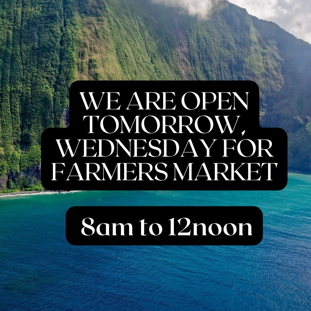 Come along tomorrow, Wednesday, from 8 AM to 12 noon for the Napili Farmers Market. We're thrilled to offer fresh, locally-sourced food, unique local crafts, and support community-building efforts as we strive for a more sustainable future. Join us!
