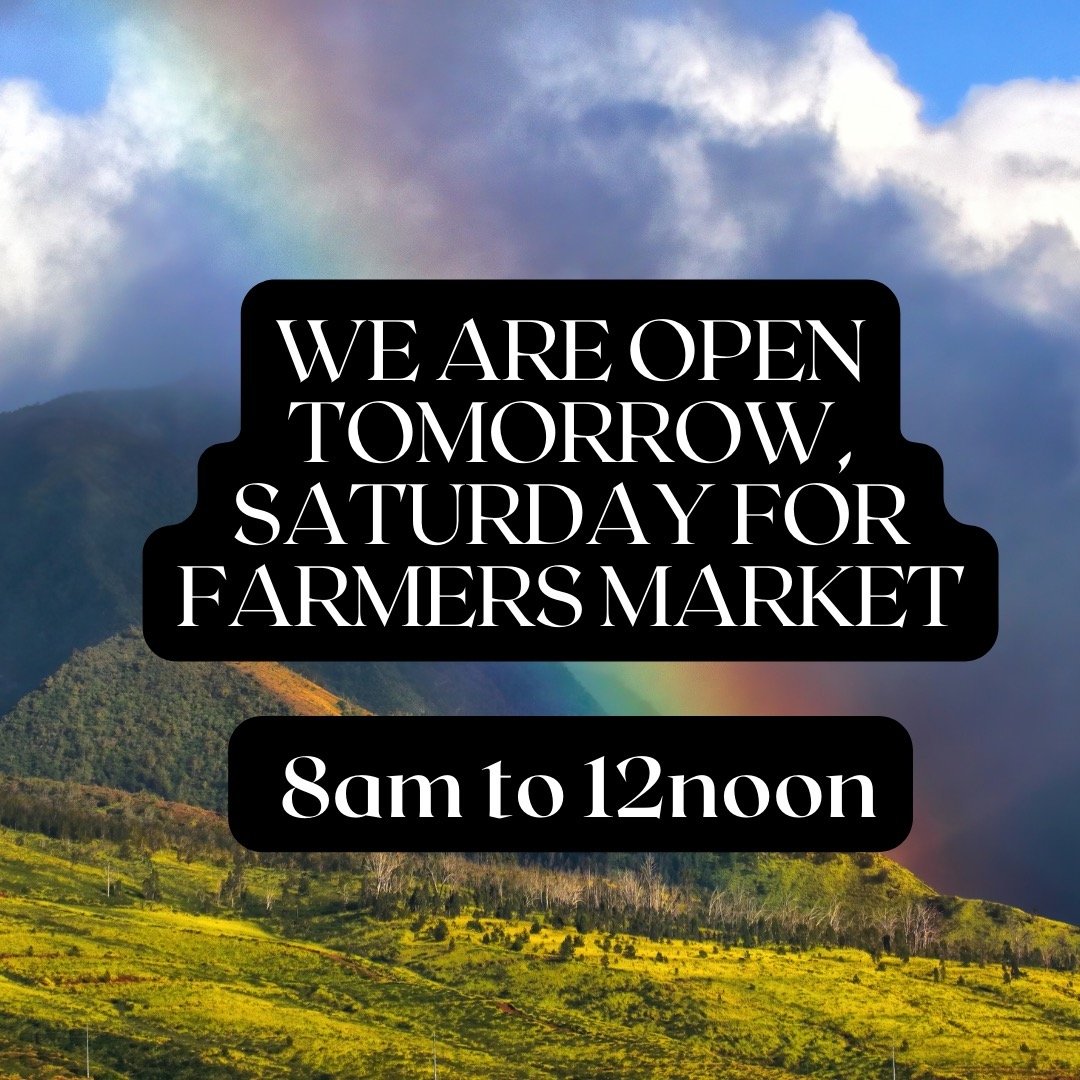 Napili Farmers Market open Saturday and Wednesday!!!

Join us tomorrow, Saturday for the Napili Farmers Market from 8am - 12noon. Local produce, local crafts and many other wonderful treasures to be found.

Support local, support Maui.

#farmersmarke