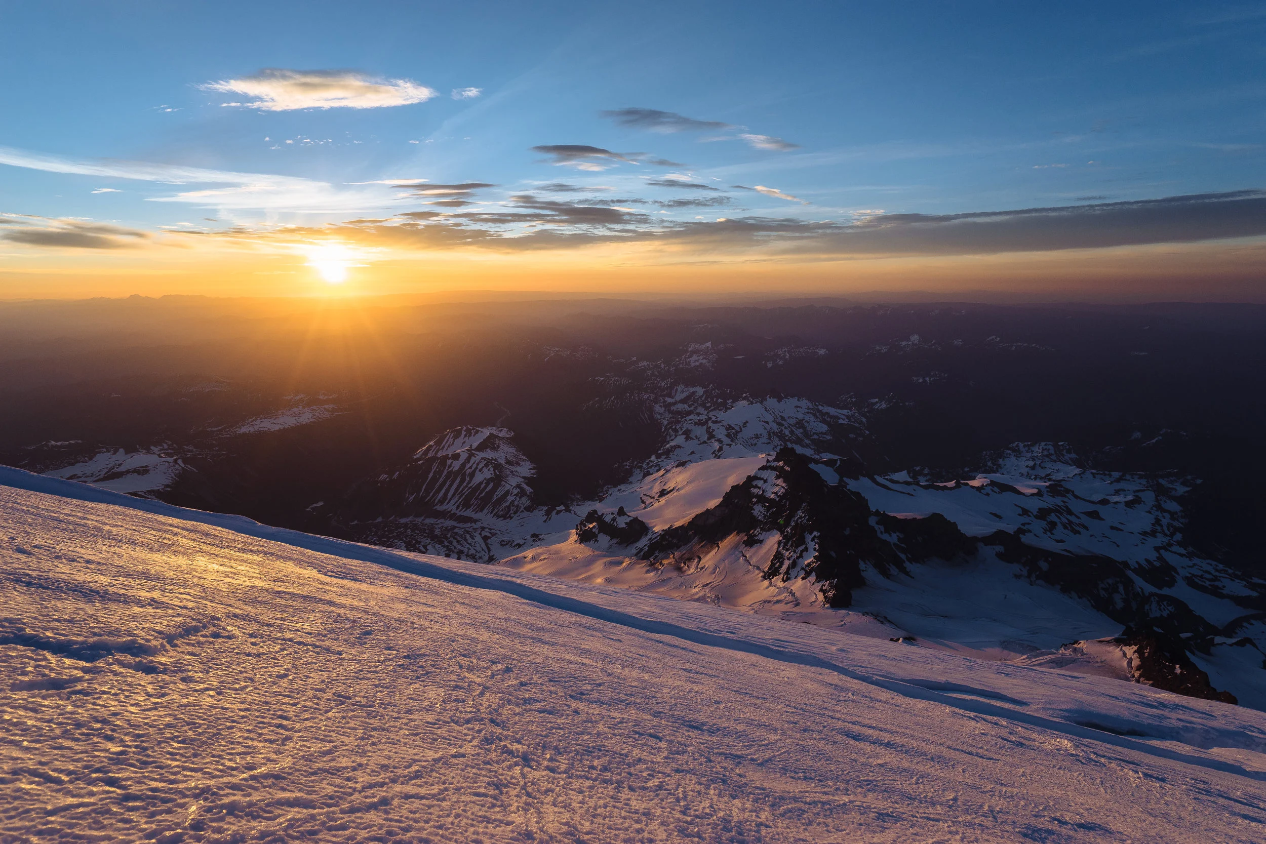 Sunrise on Rainier