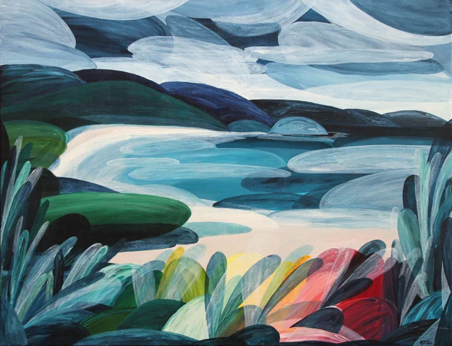 'In the Shadows, Memories'  2016 144cm x 104cm Synthetic Polymer on Belgium Linen SOLD