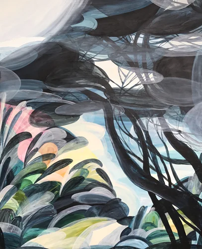 'Light Past the Shadows'  2017 124cm x 164cm Synthetic Polymer on Canvas SOLD