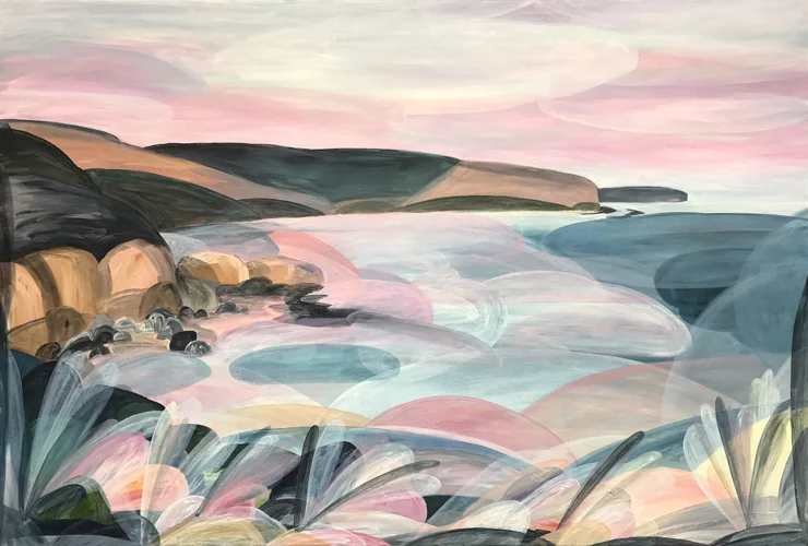 'Pause Time, Love is in the Air'  2017 154cm x 104cm Synthetic Polymer on Canvas SOLD