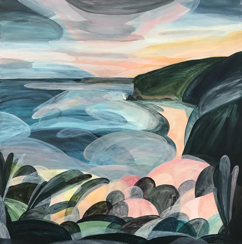 'Shadows as the Night Moves in, Southside'  2017 104cm x 104cm Synthetic Polymer on Canvas SOLD