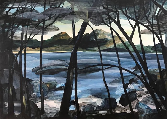 'Filtered Memories of Paradise' 2018 104cm x 144cm Synthetic Polymer on Canvas