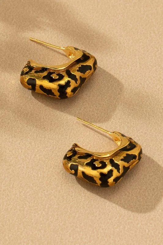 Leopard Earrings