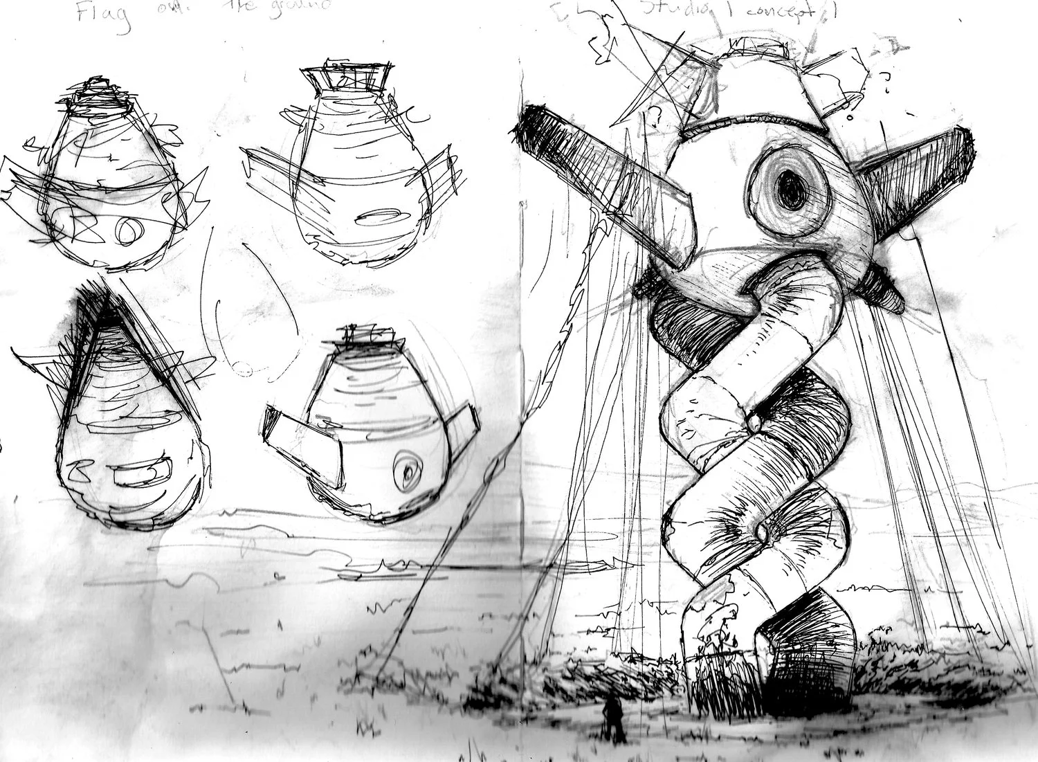 Since I am creating this asset from scratch, I did rigorous concept work, fleshing out my idea before beginning modeling.