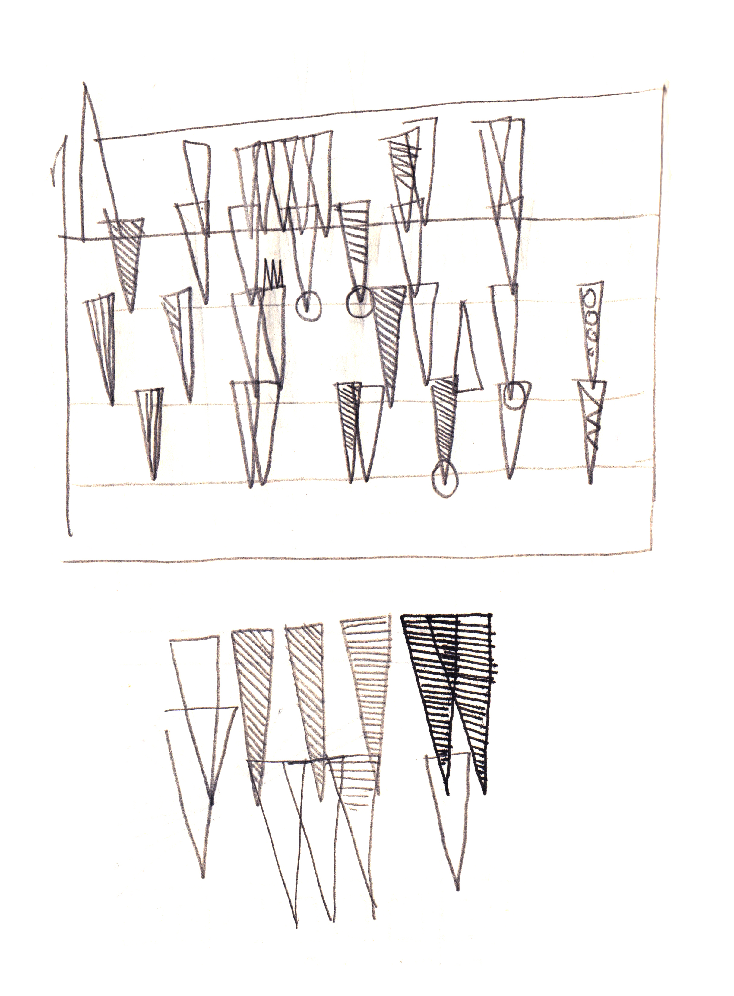 Preliminary sketches
