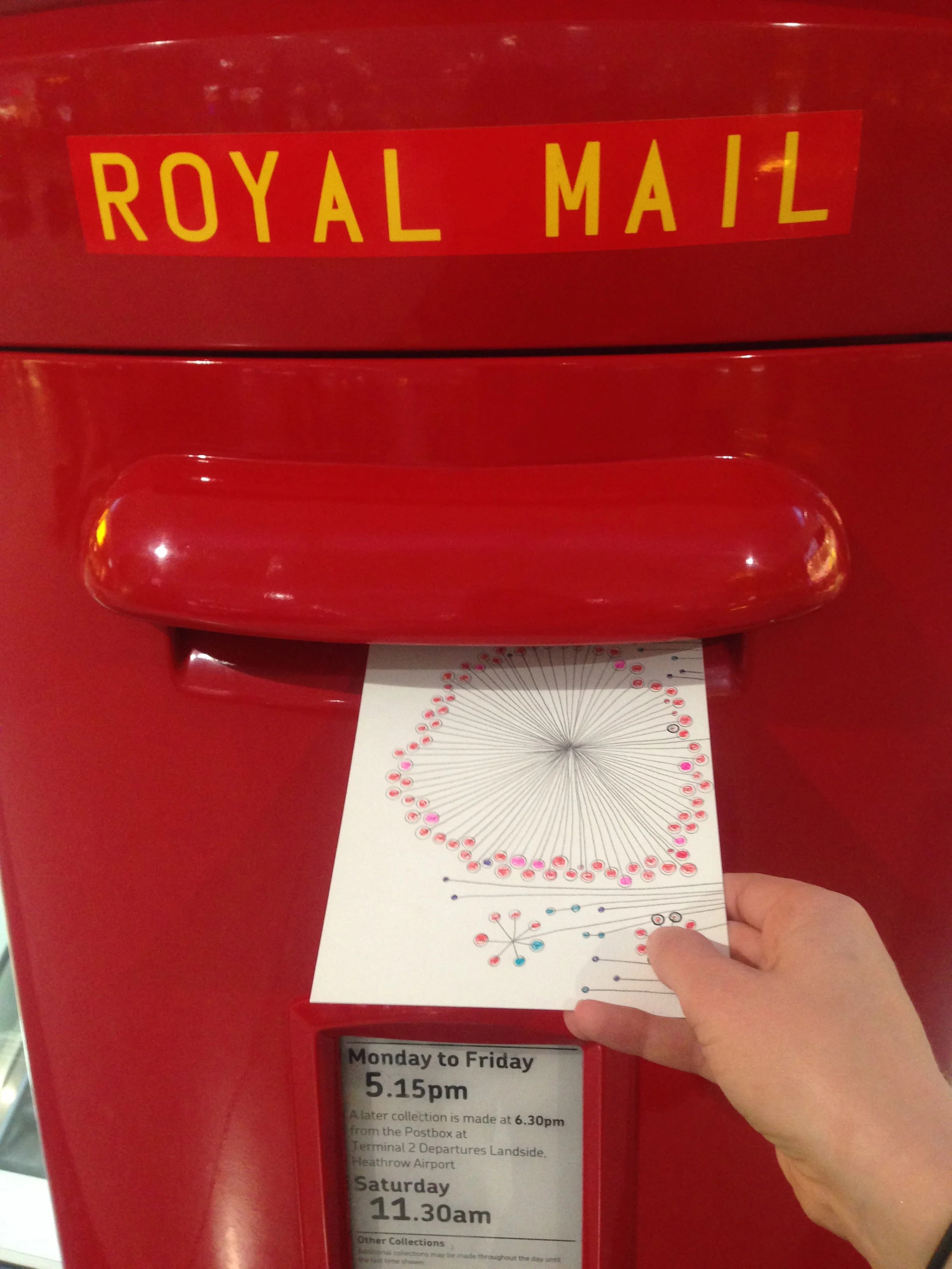 Special Heathrow postbox delivery!