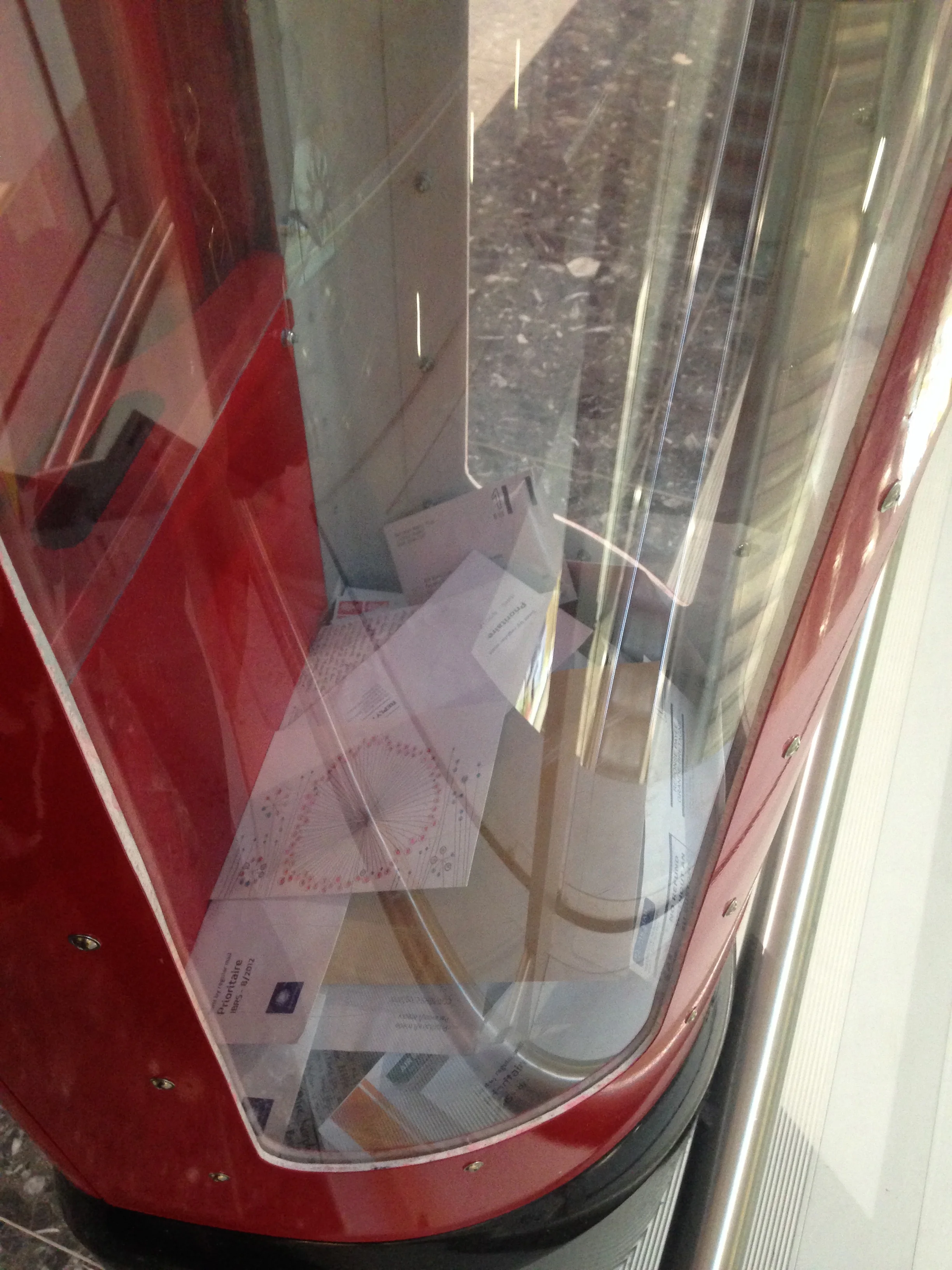 Bombproof postbox postcard viewing