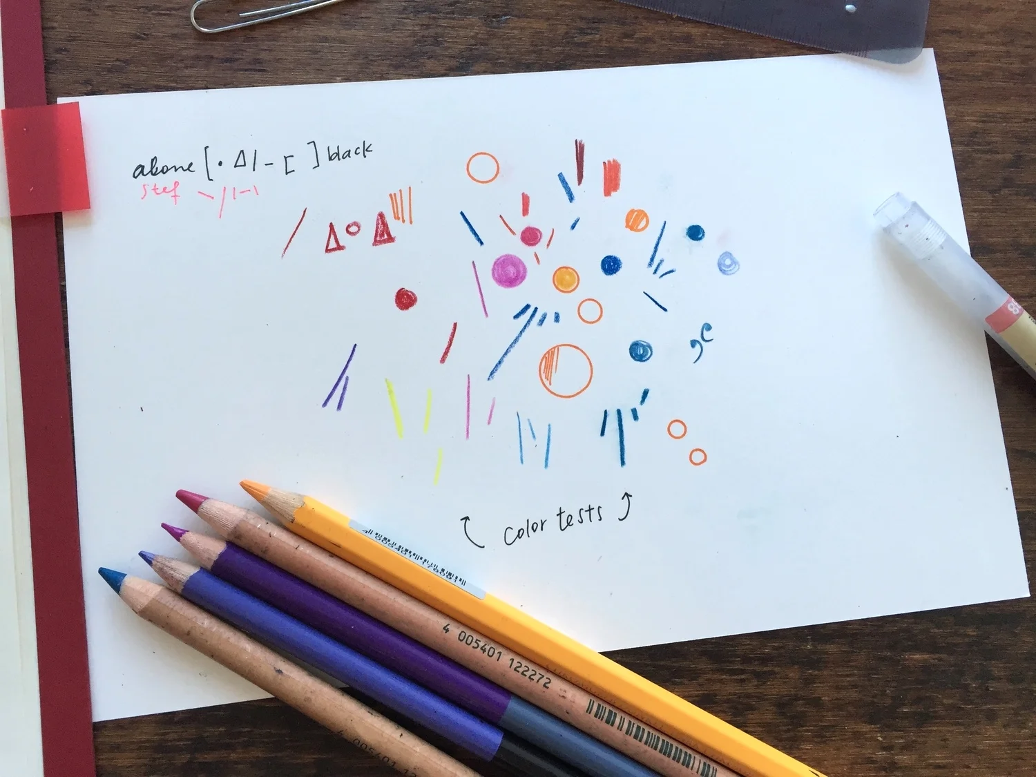 symbols and colors test