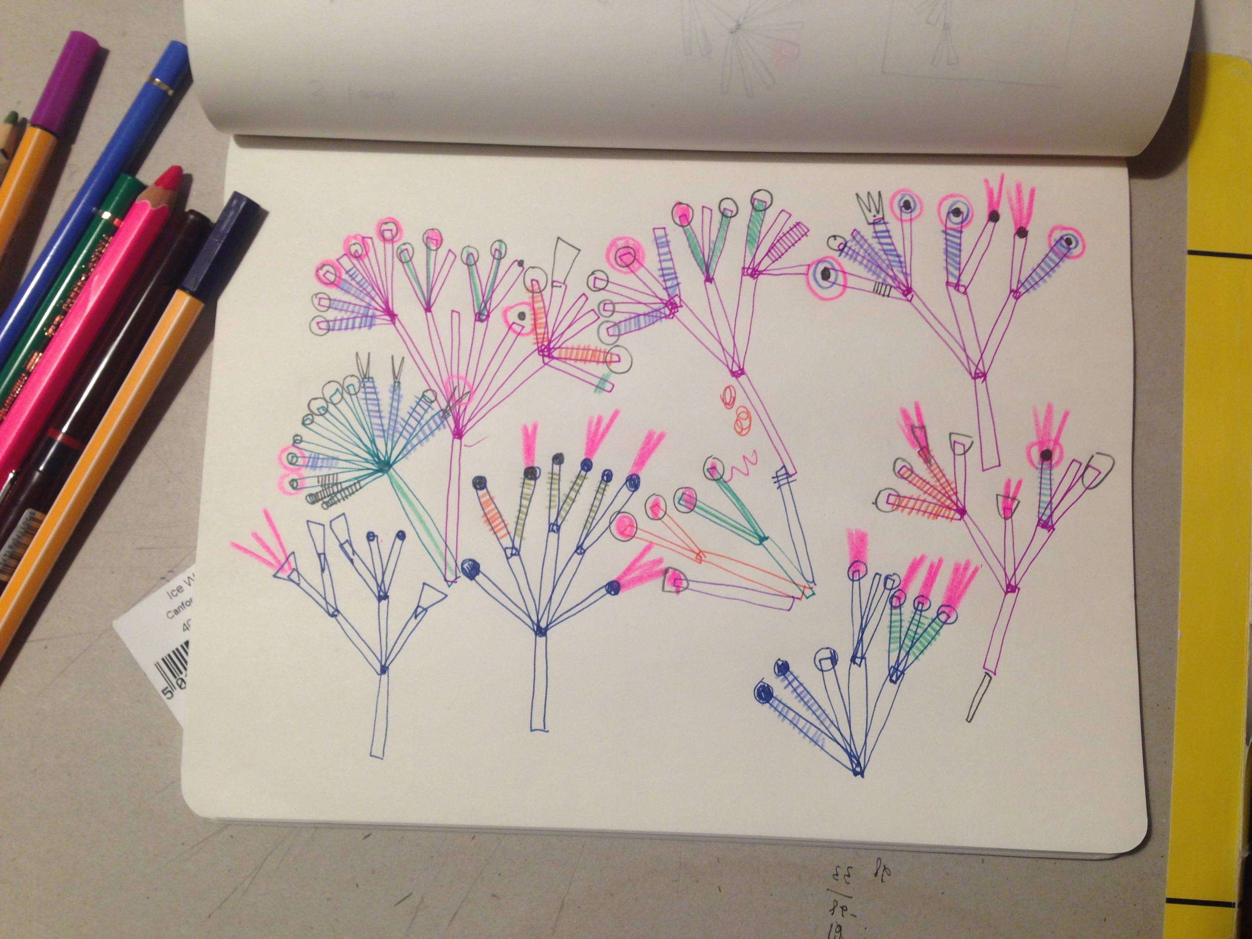 I liked these drawings, it was fun to make them. But how come I can't achieve the same effect with data?