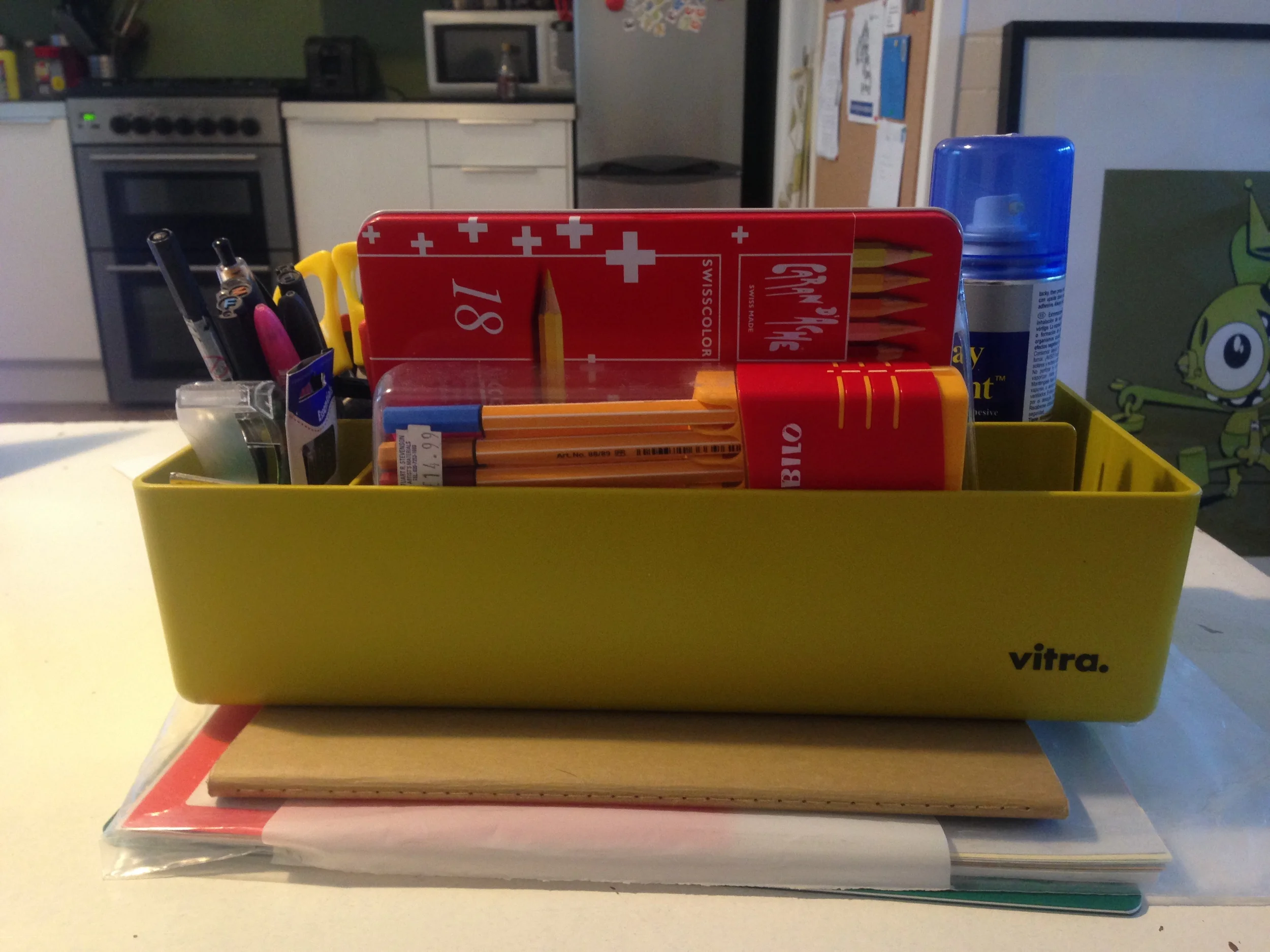 Really just took this photo because I'm pleased about my fancy new method of pencil organisation. Well designer. 