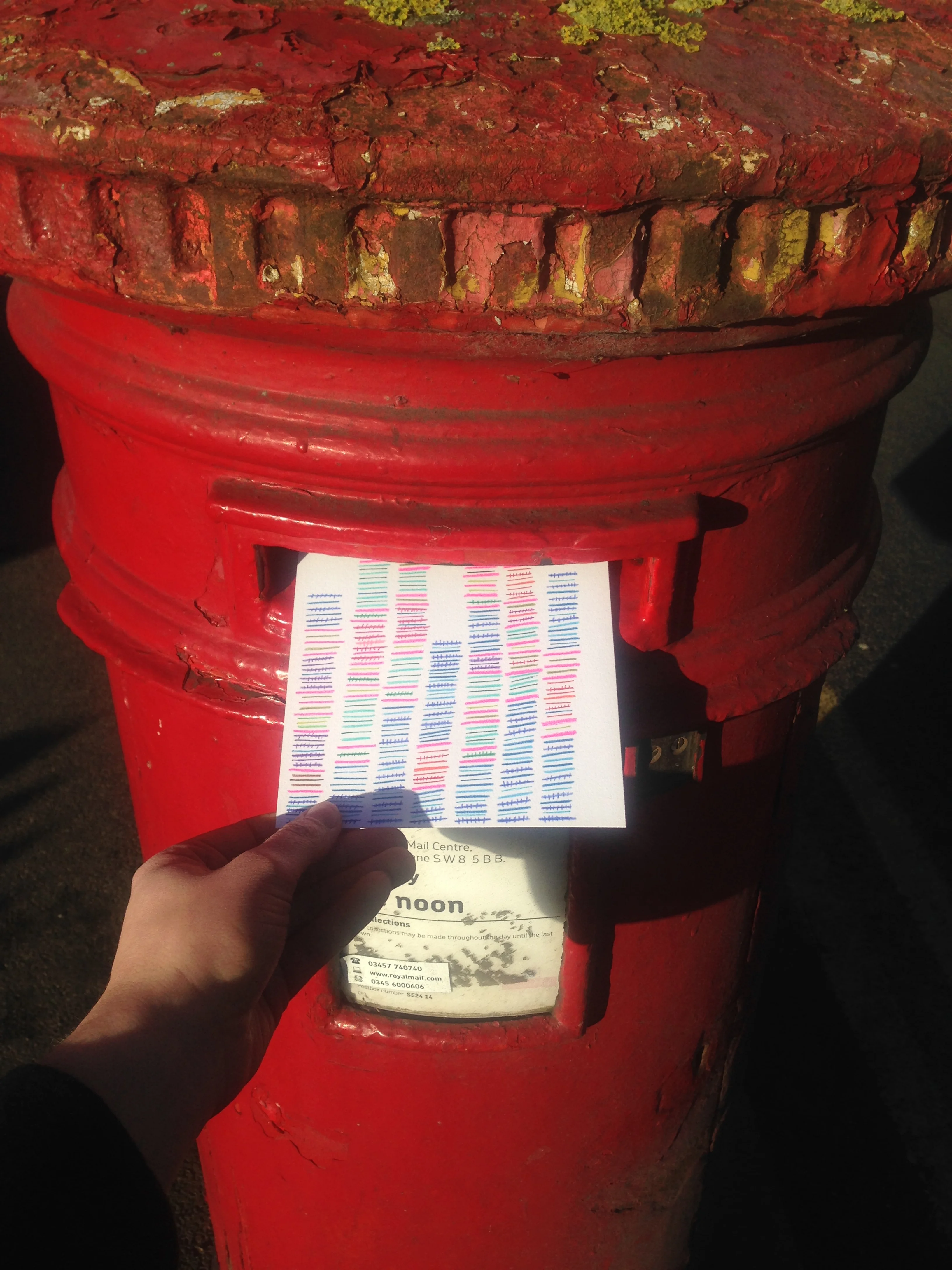 Posting the first card...