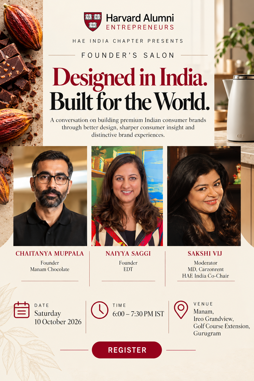 HAE India | Founder's Salon: Designed in India. Built for the World