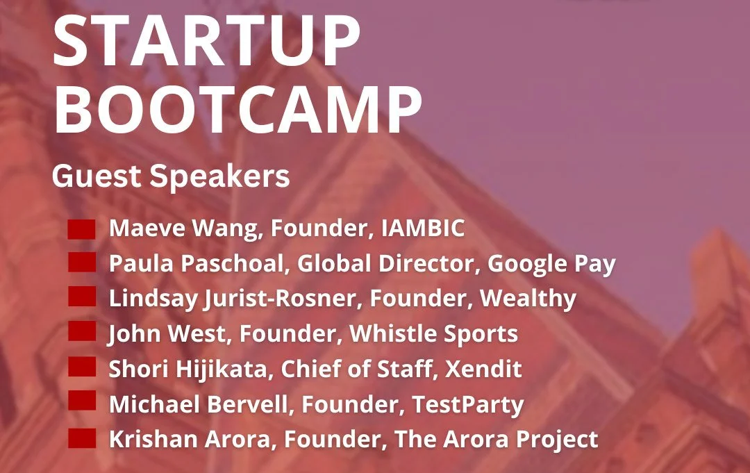 Startup Bootcamp Info Session Harvard Alumni Entrepreneurs