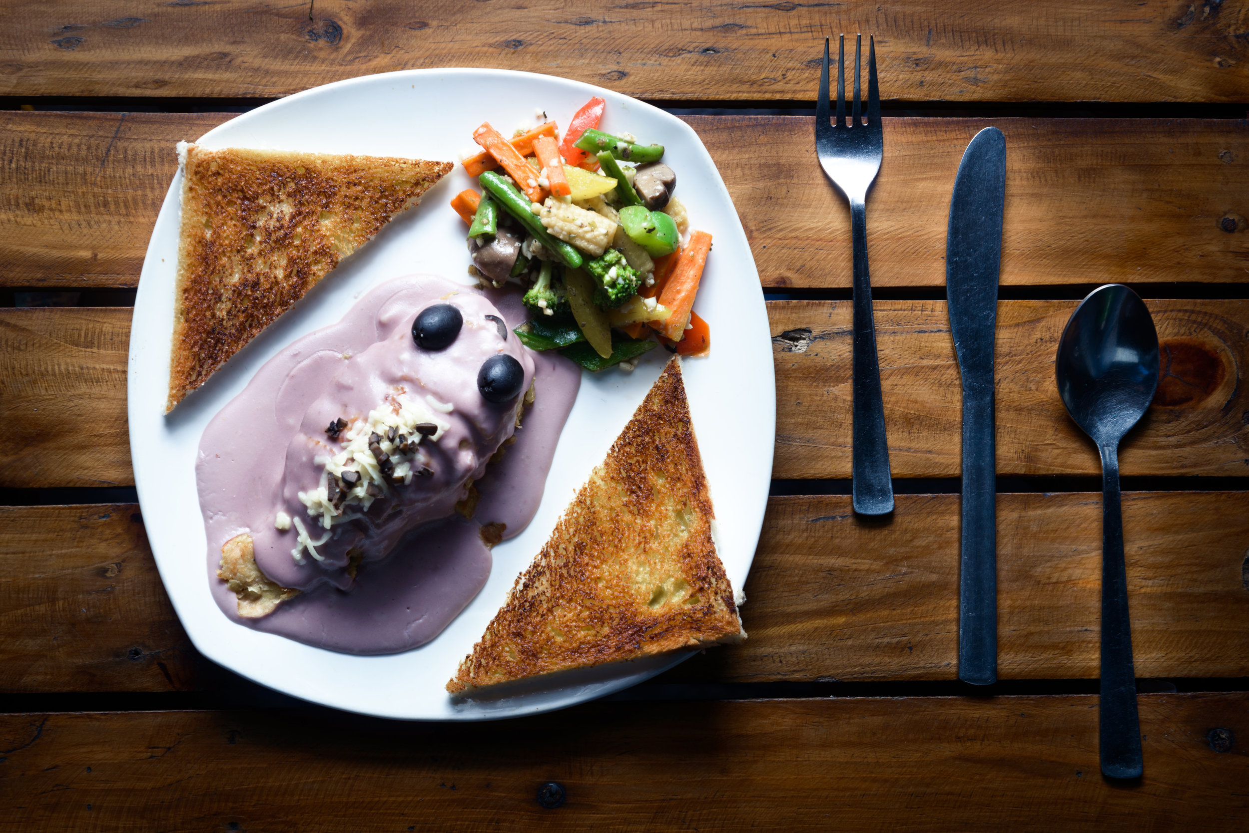 Fish curry with toast, Kafe Kulture