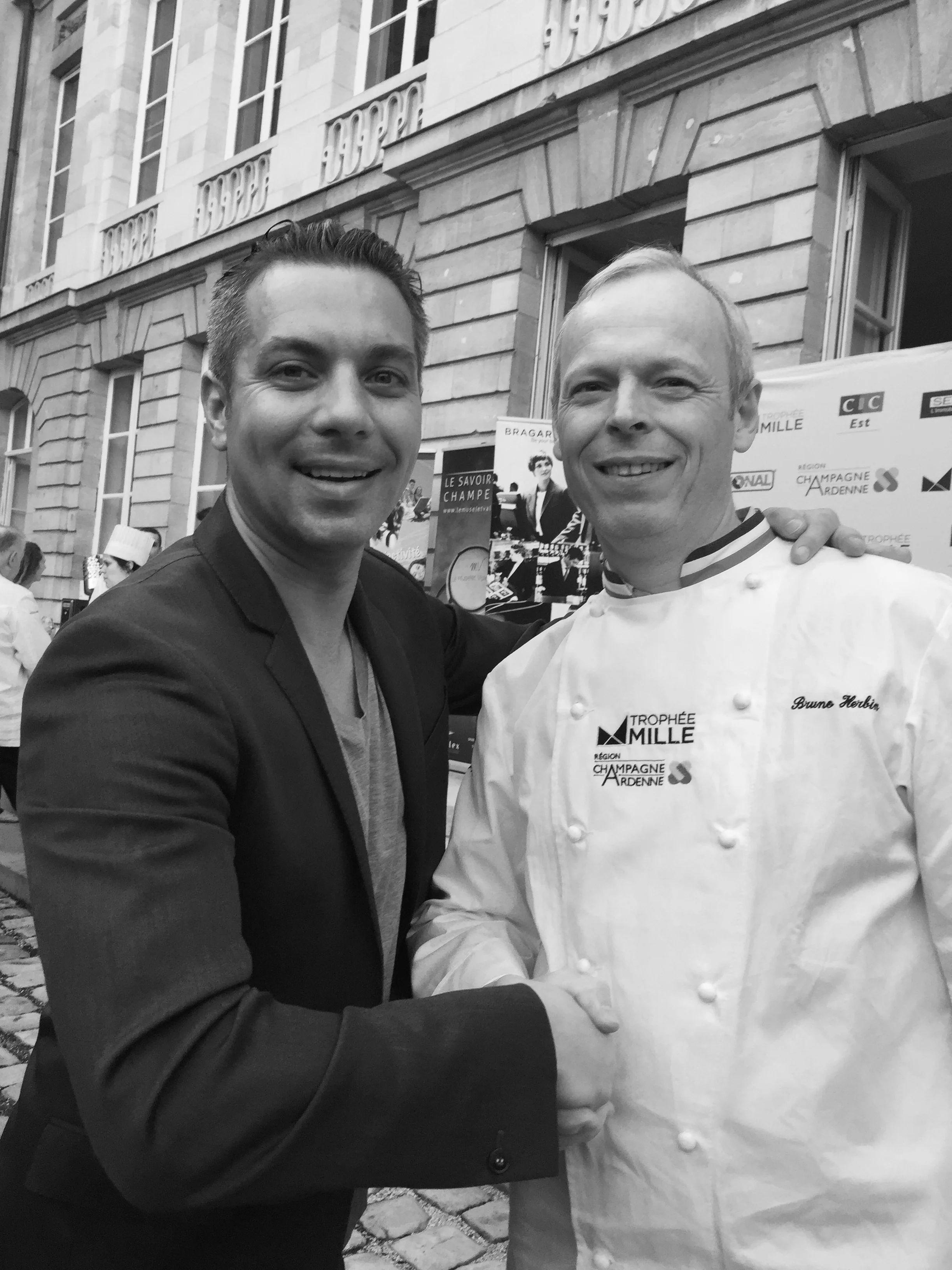 Avec Bruno Herbin, MOF Traiteur.