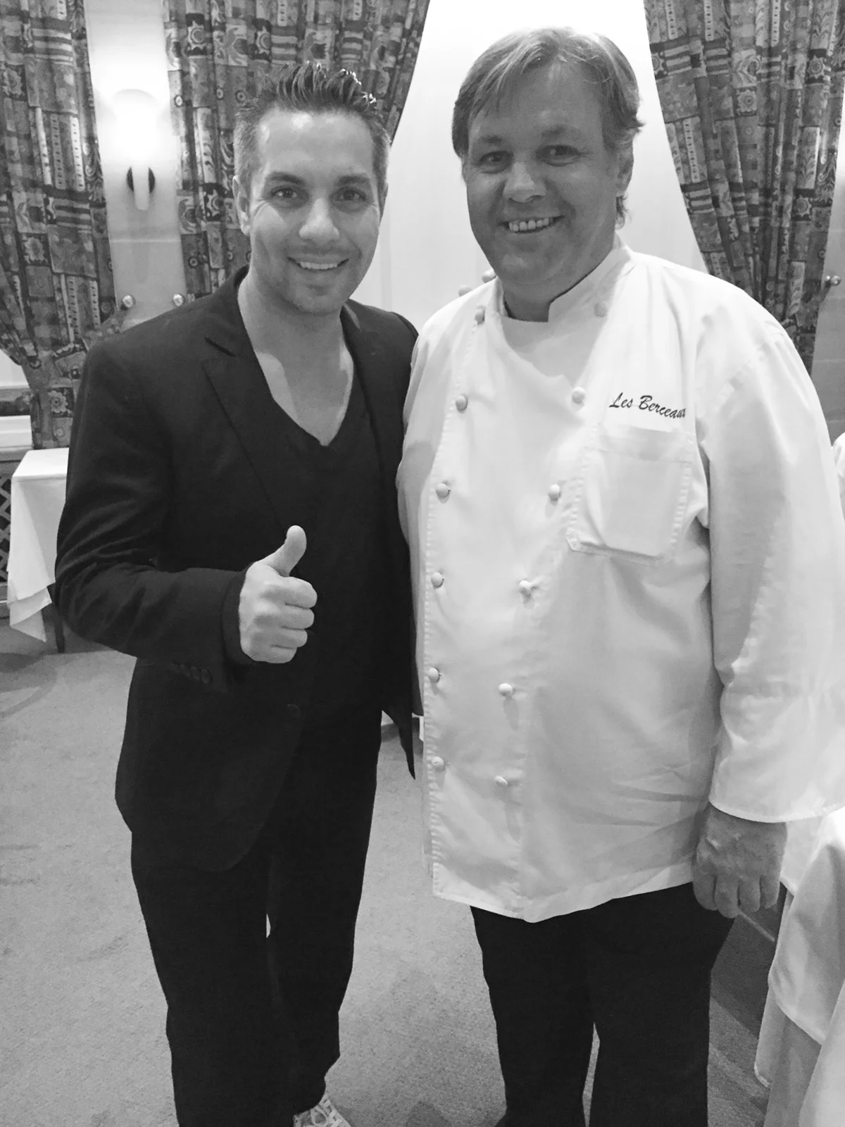 Avec Patrick Michelon, Chef 1 étoile du Restaurant Les Berceaux et patron de l'Hôtel Restaurant Les Berceaux et de la Brasserie Le 7. Chef 2 étoiles au Château de Fère, à Fère-en-Tardenois.