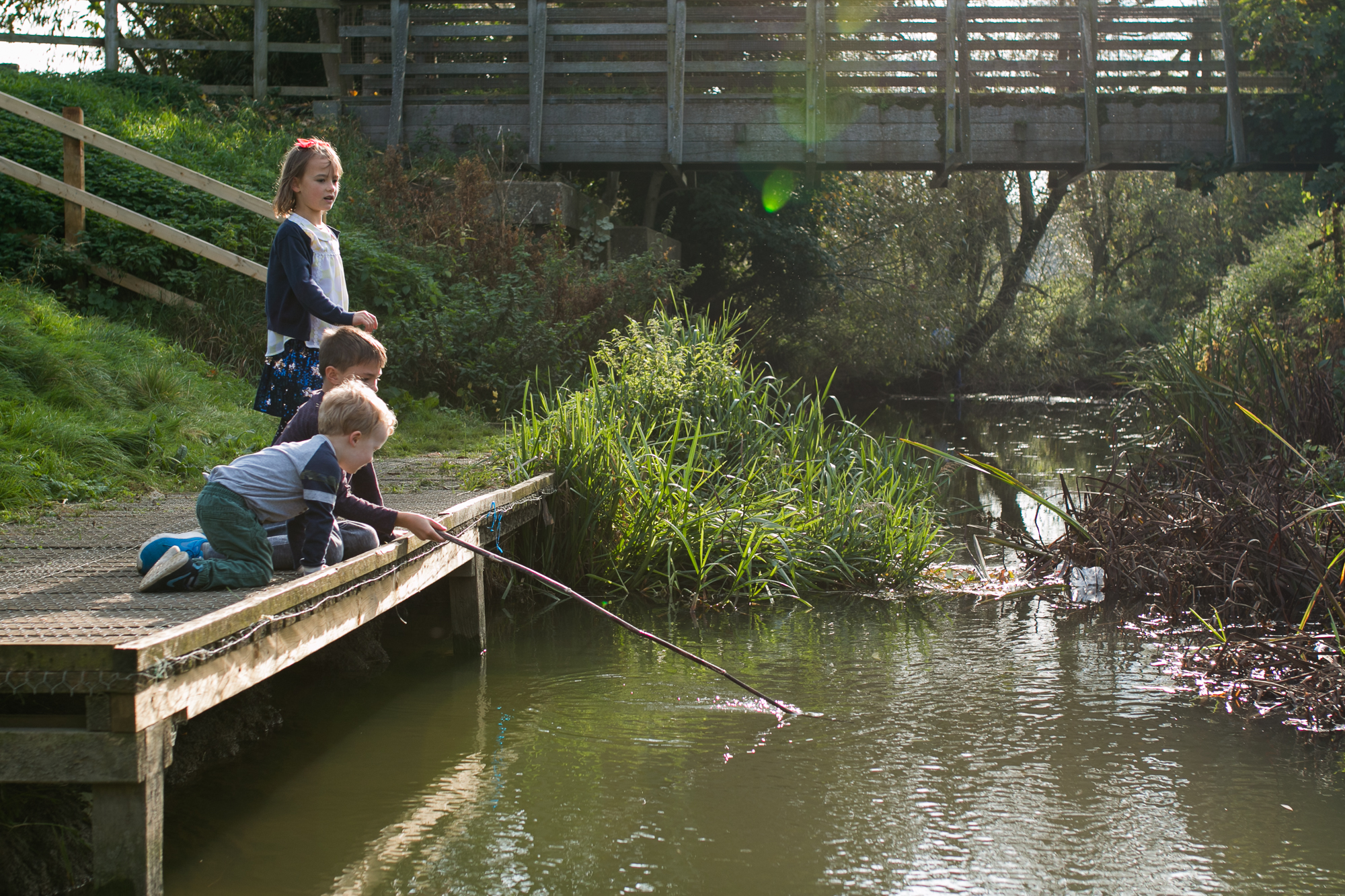 family fun at canal side