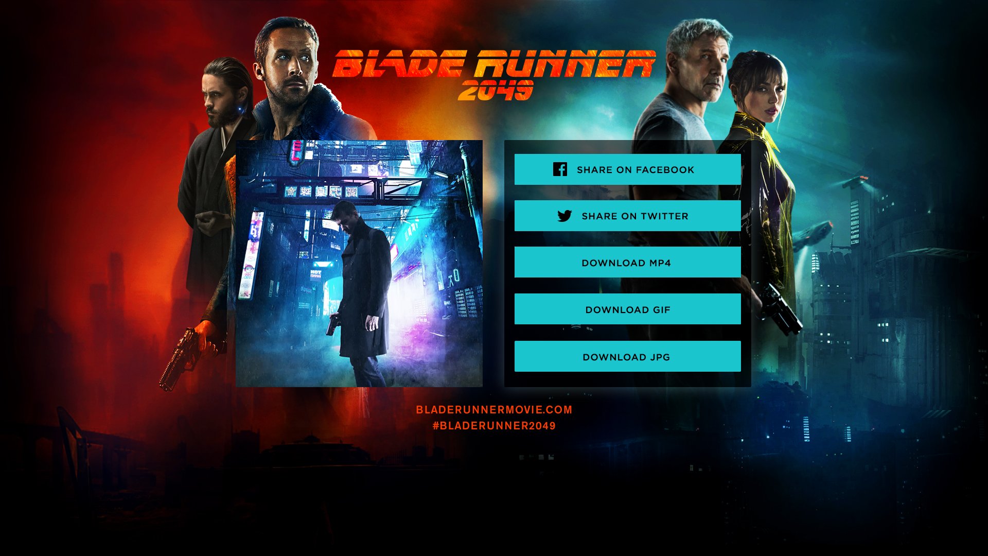 ꜛ 'Blade Runner 2049' share page