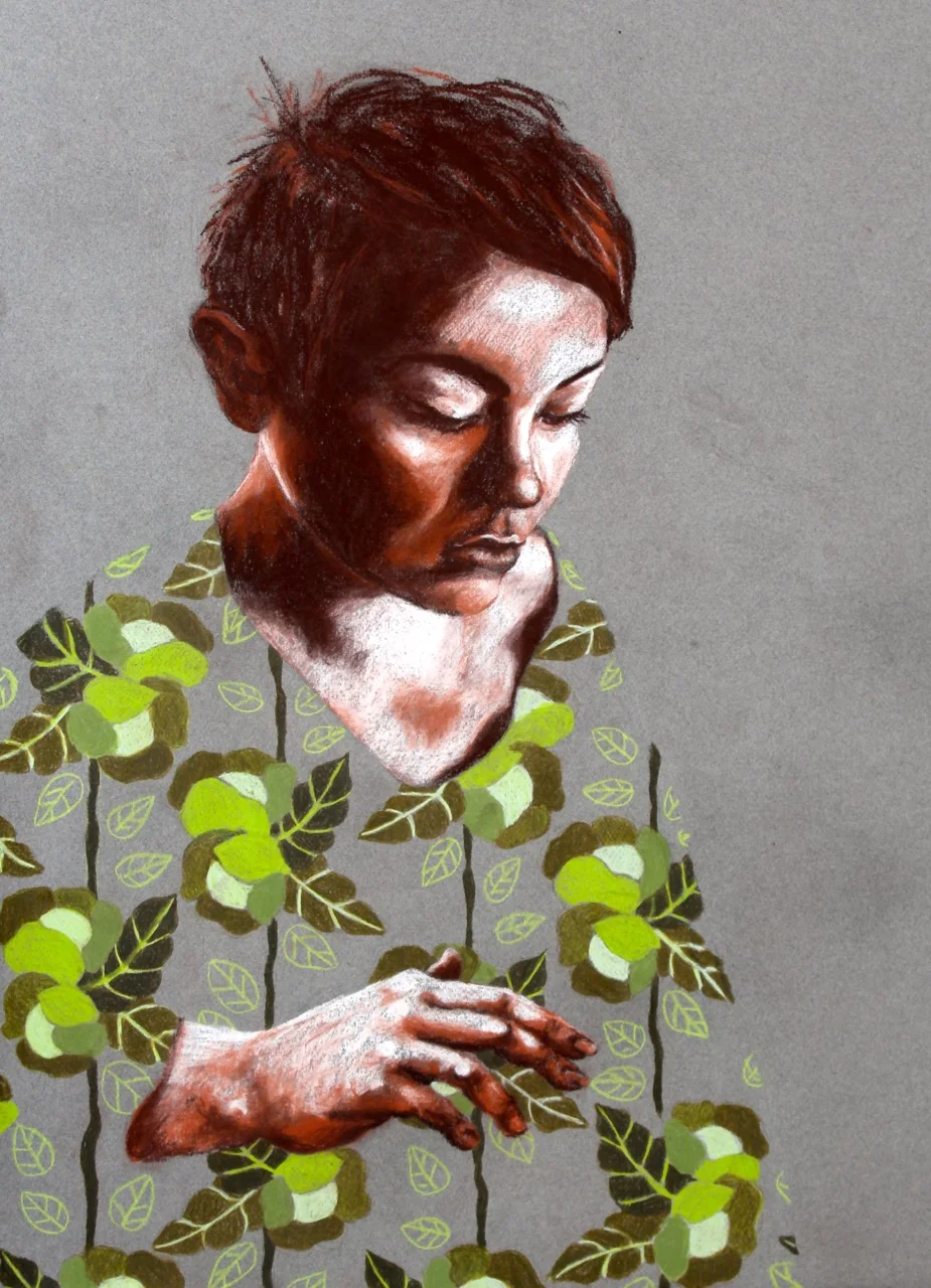  Experiment in combining pattern design and figure drawing 