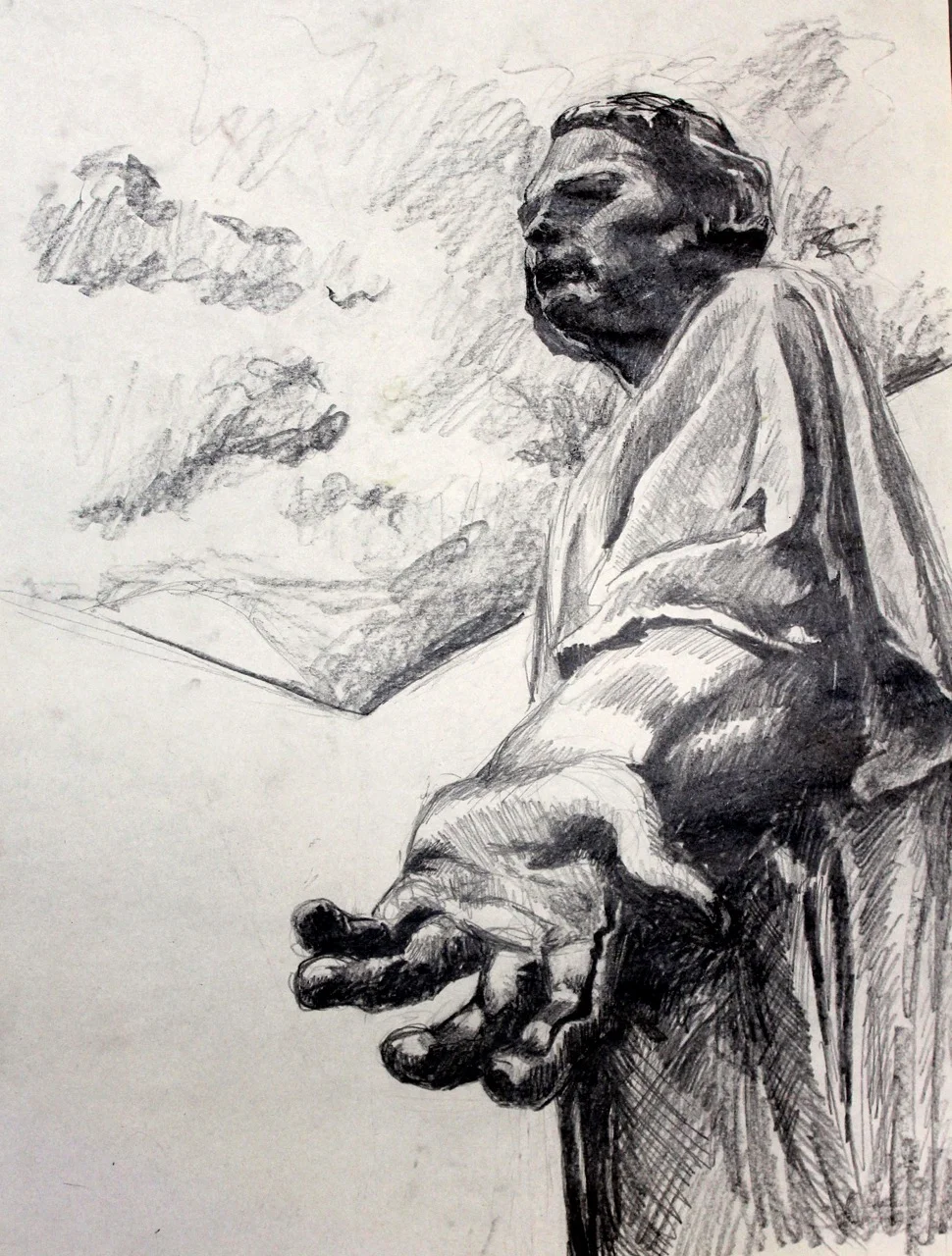  drawing from statue 