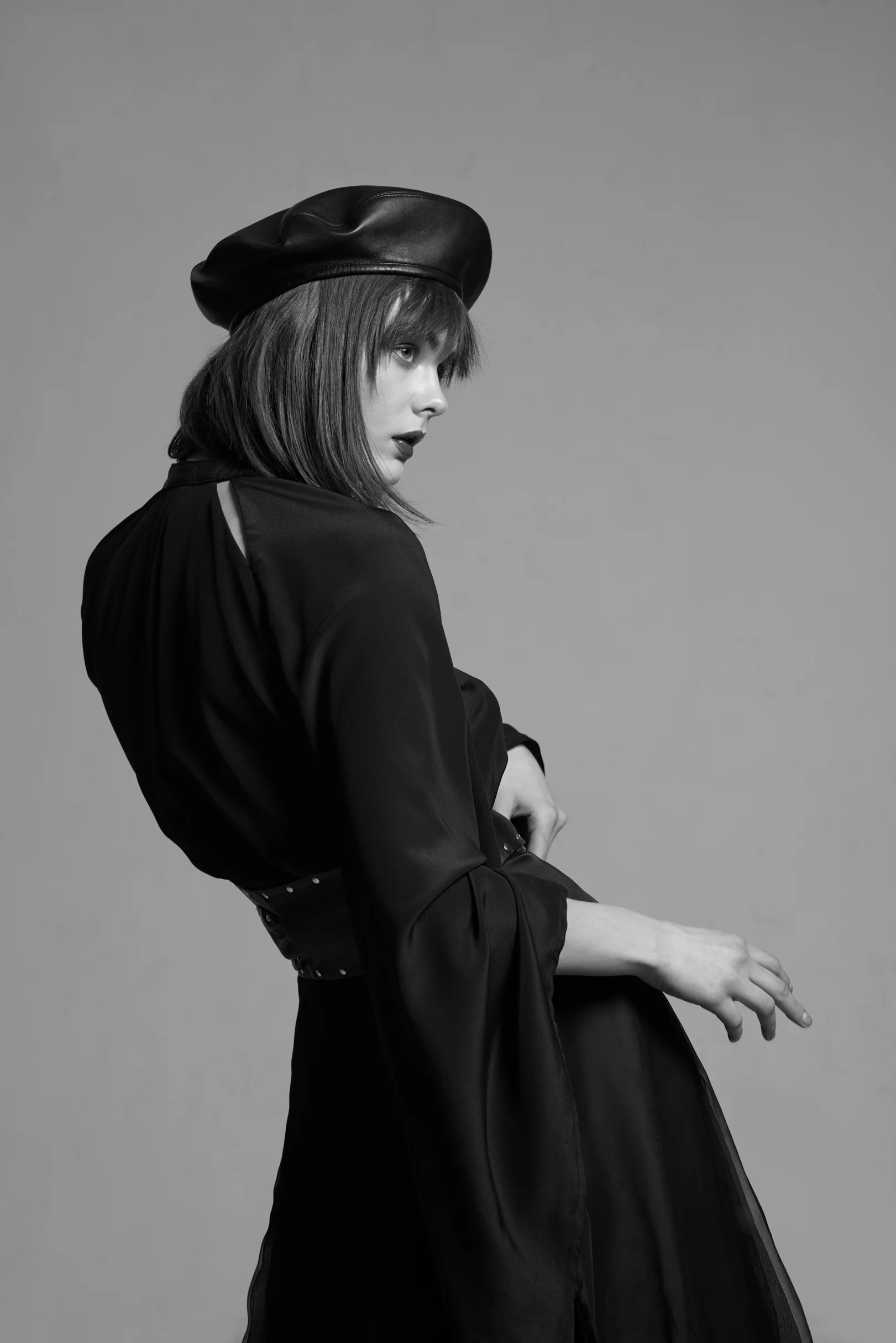 Blouse: Magdalena Mól Beret & Belt: Black & White Bazaar Skirt: So Chic So Freak