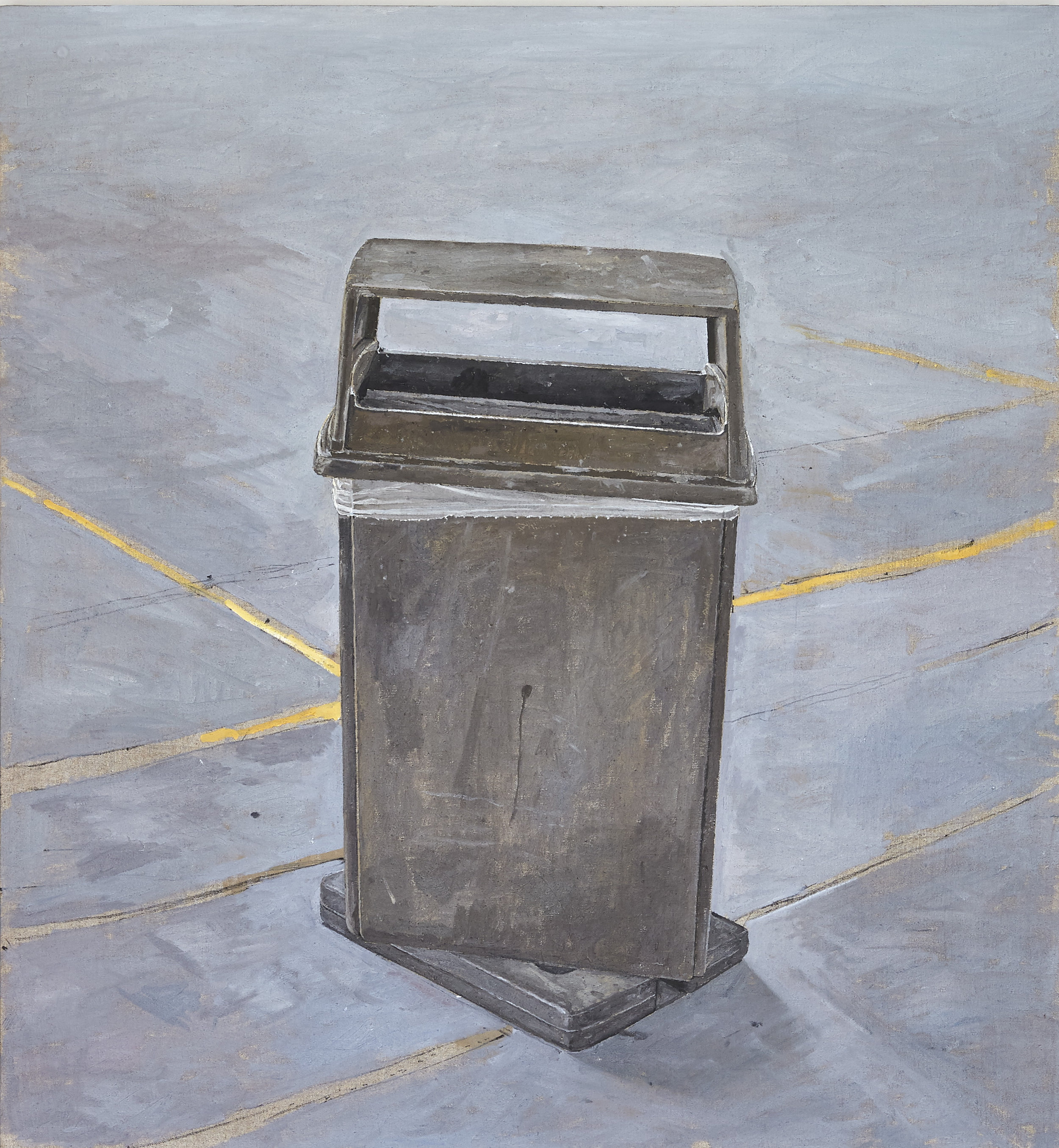 EMPTY TRASH, 2017, 28x26" OIL ON LINEN