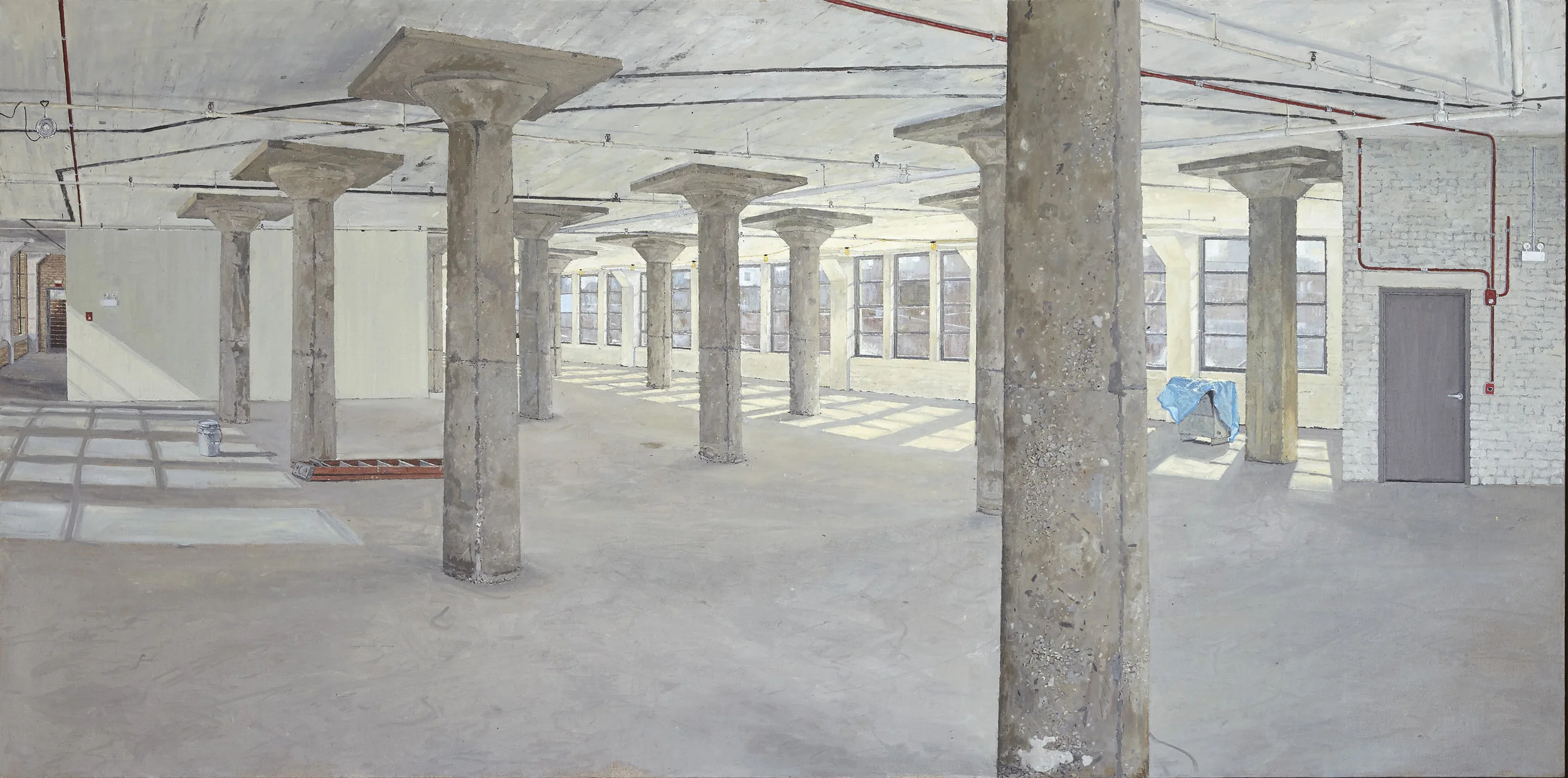 "1440 N. DAYTON PRIOR TO RENOVATION", 2018 , 32x65", OIL ON LINEN
