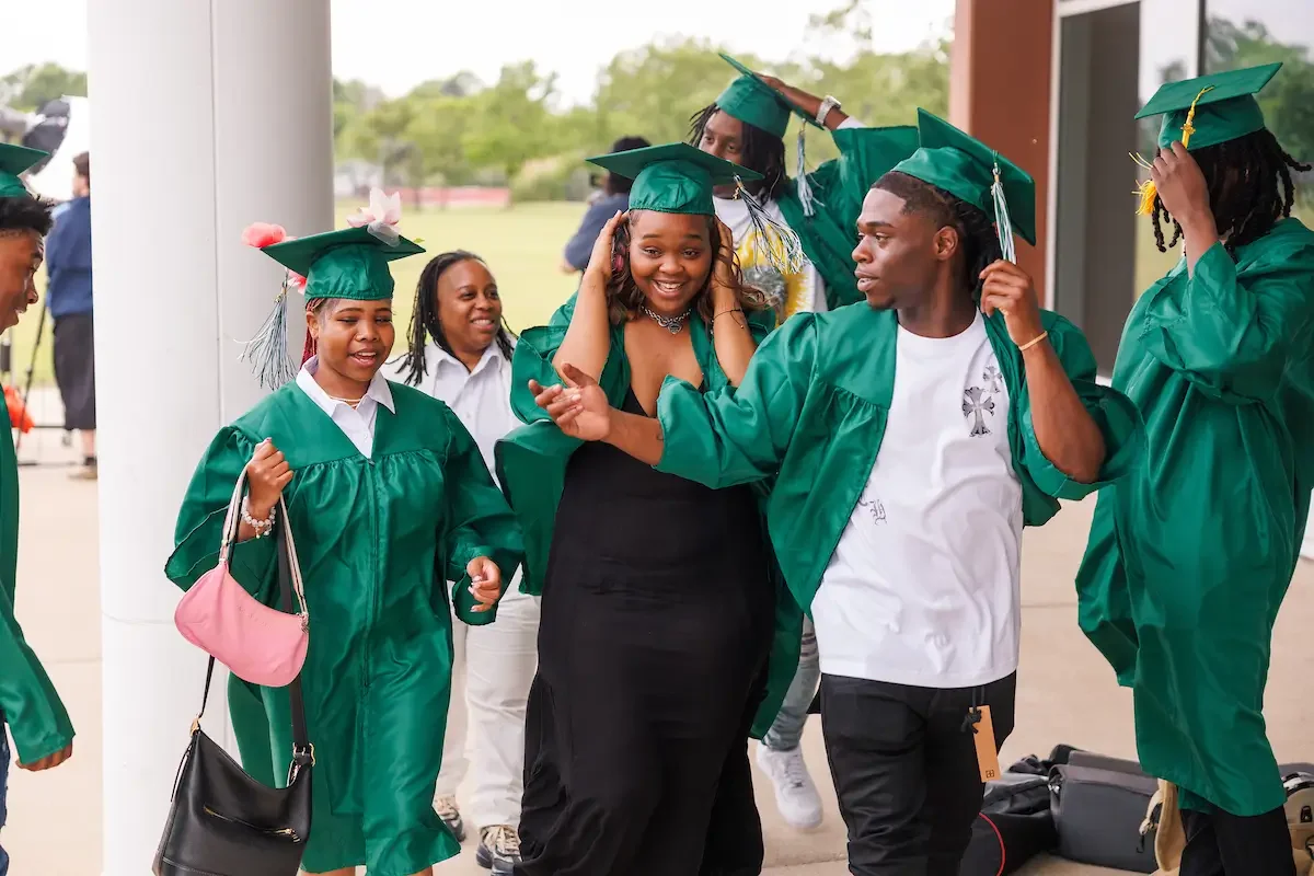 CYDI graduating students walking