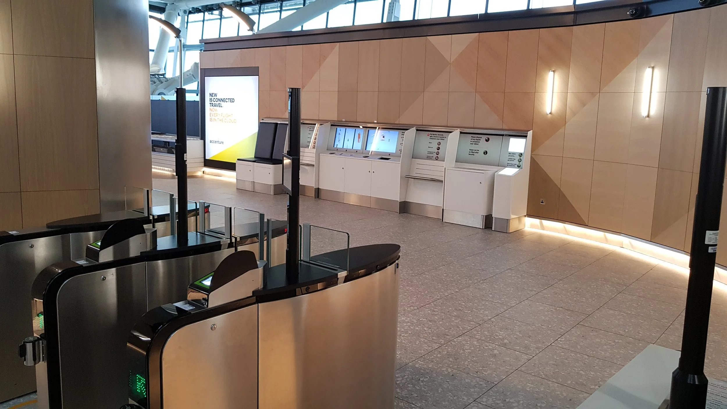 Versaflex® dry lay porcelain at Heathrow airport T5