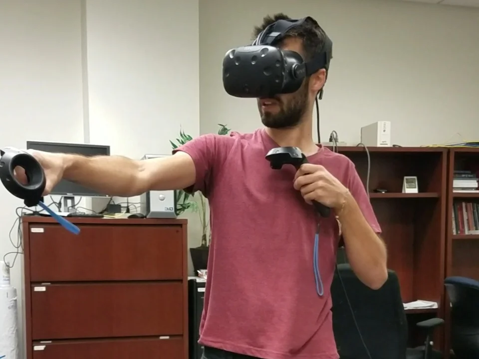 Alban Delamarre, creator of Butterfly World 1.0, testing out the game’s features.