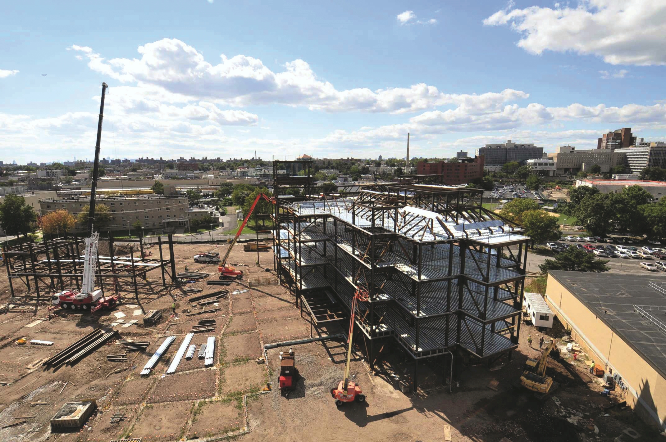 Photo of site during construction