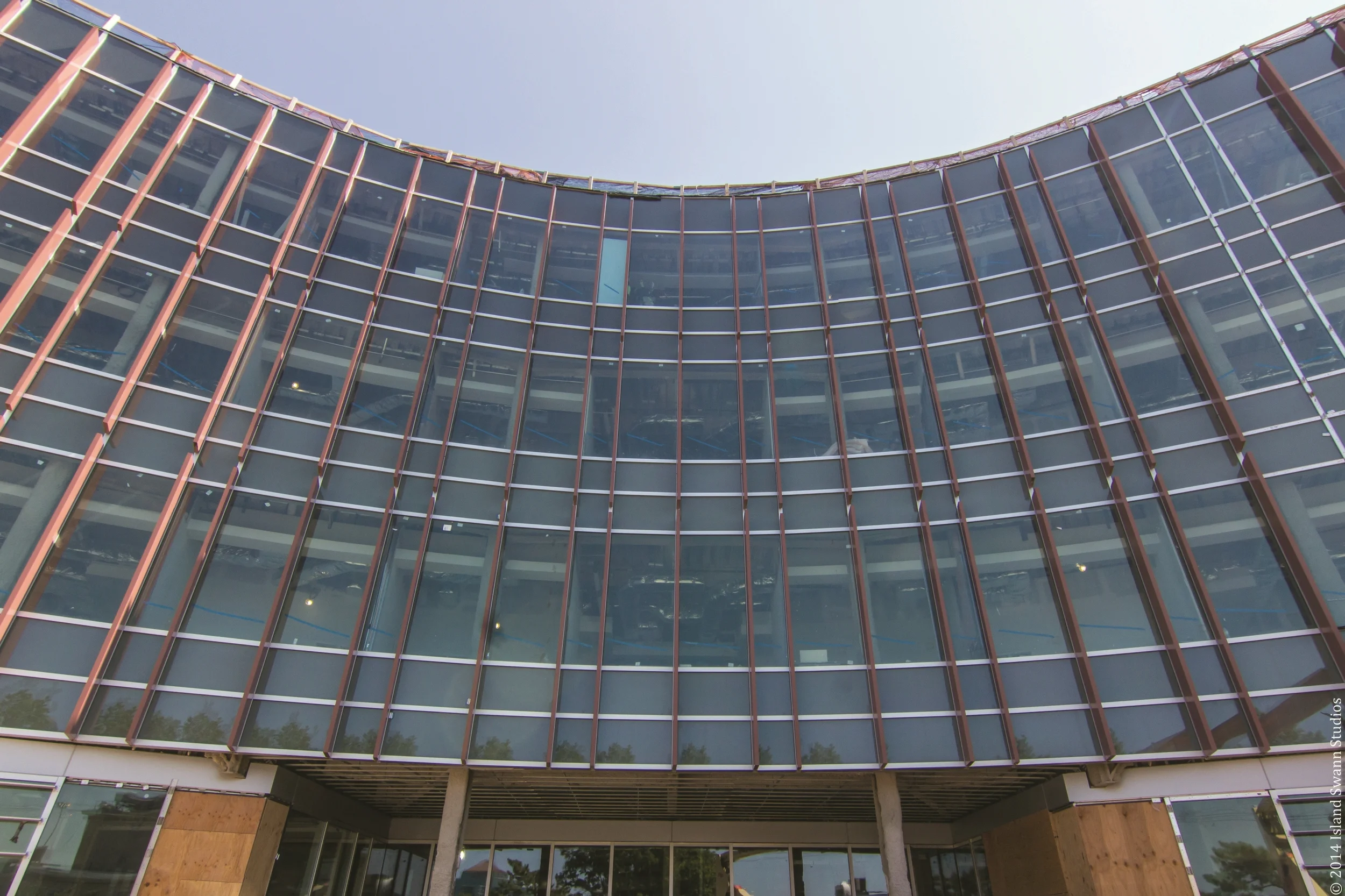 Photo of facade nearing construction completion
