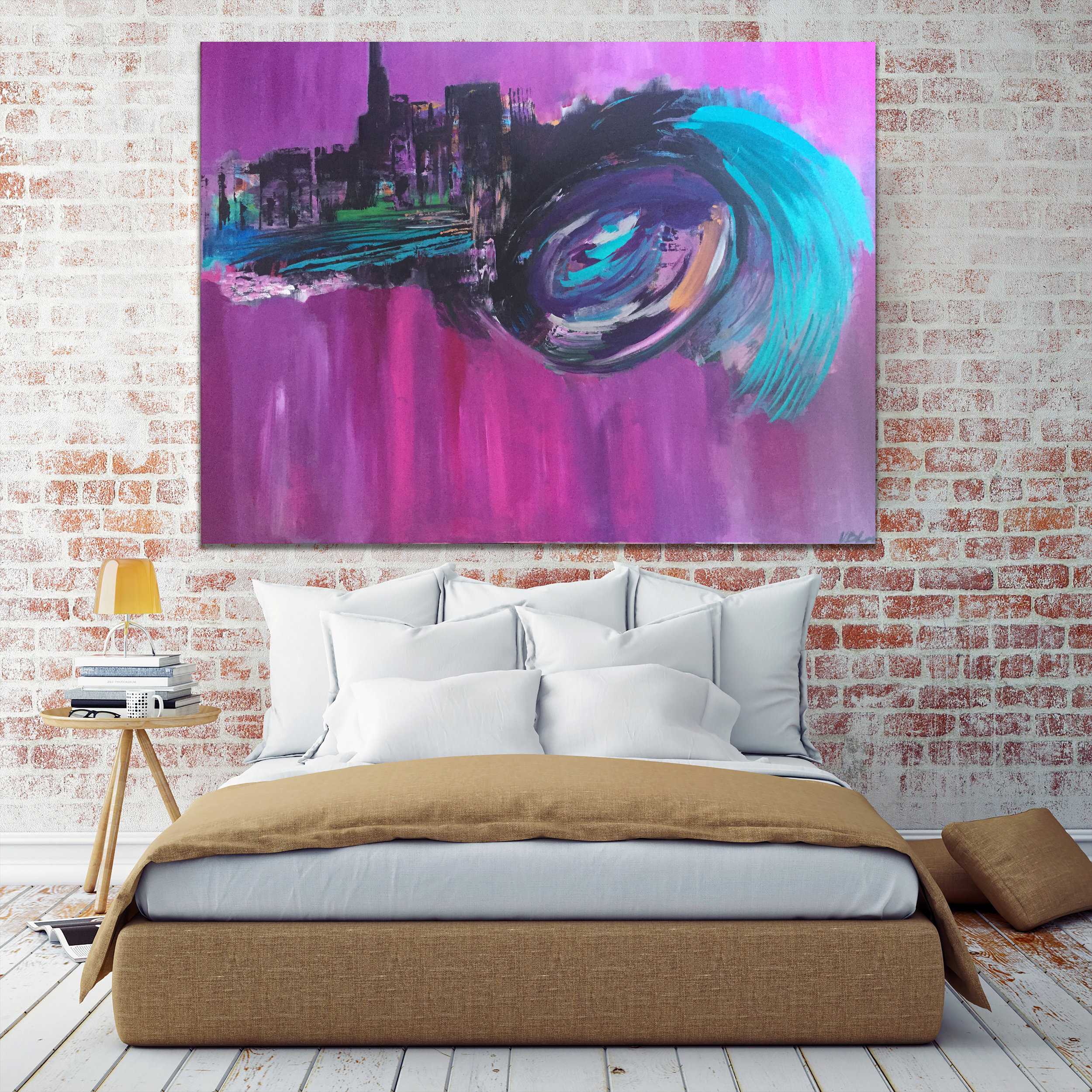 "Of Hands & Hustle", acrylic on canvas 30x40 available in the shop