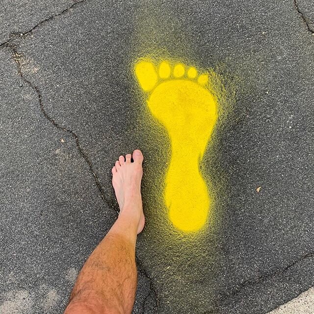 Bigfoot crossing. #bigfoot #spraychalk